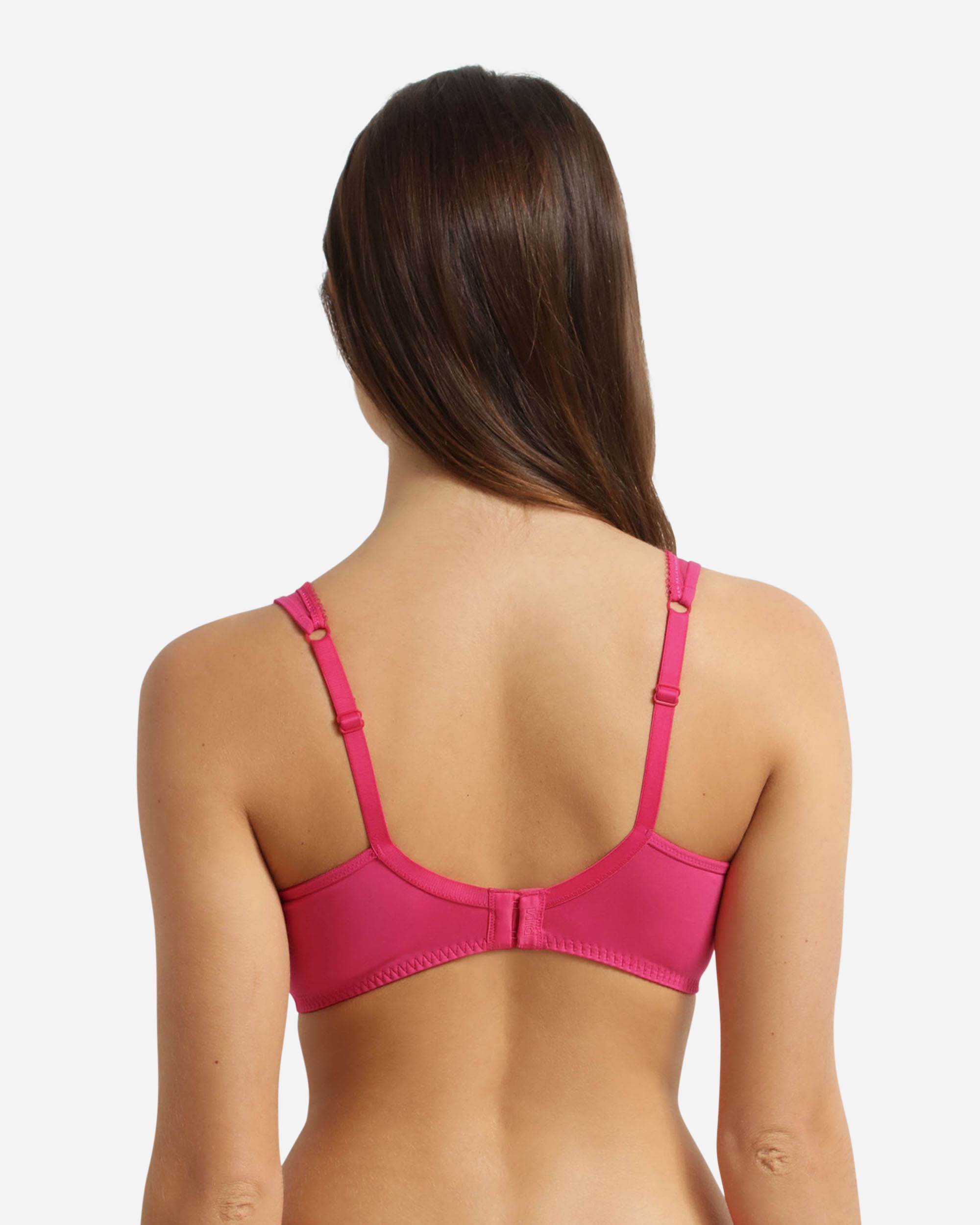 Sujetador con aro de capacidad con encaje generous essentiel - Dim - Rosa Rosa-2