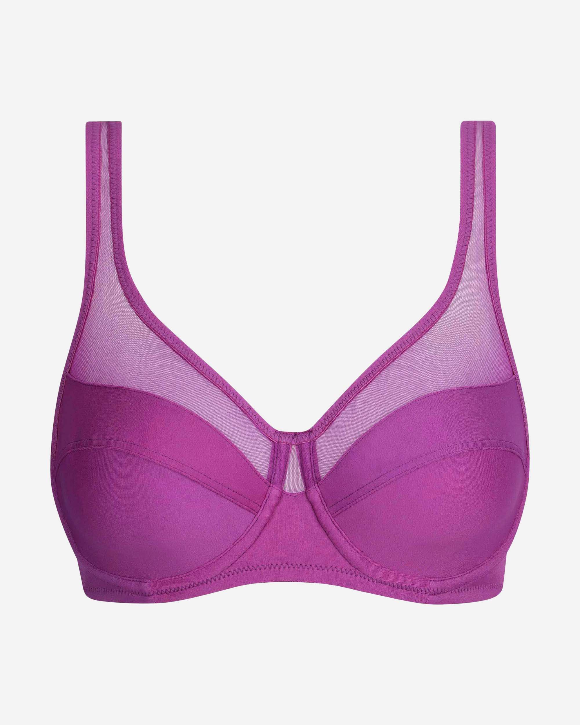 Sujetador con aro de gran capacidad generous con tul - Dim - Violeta Violeta-5
