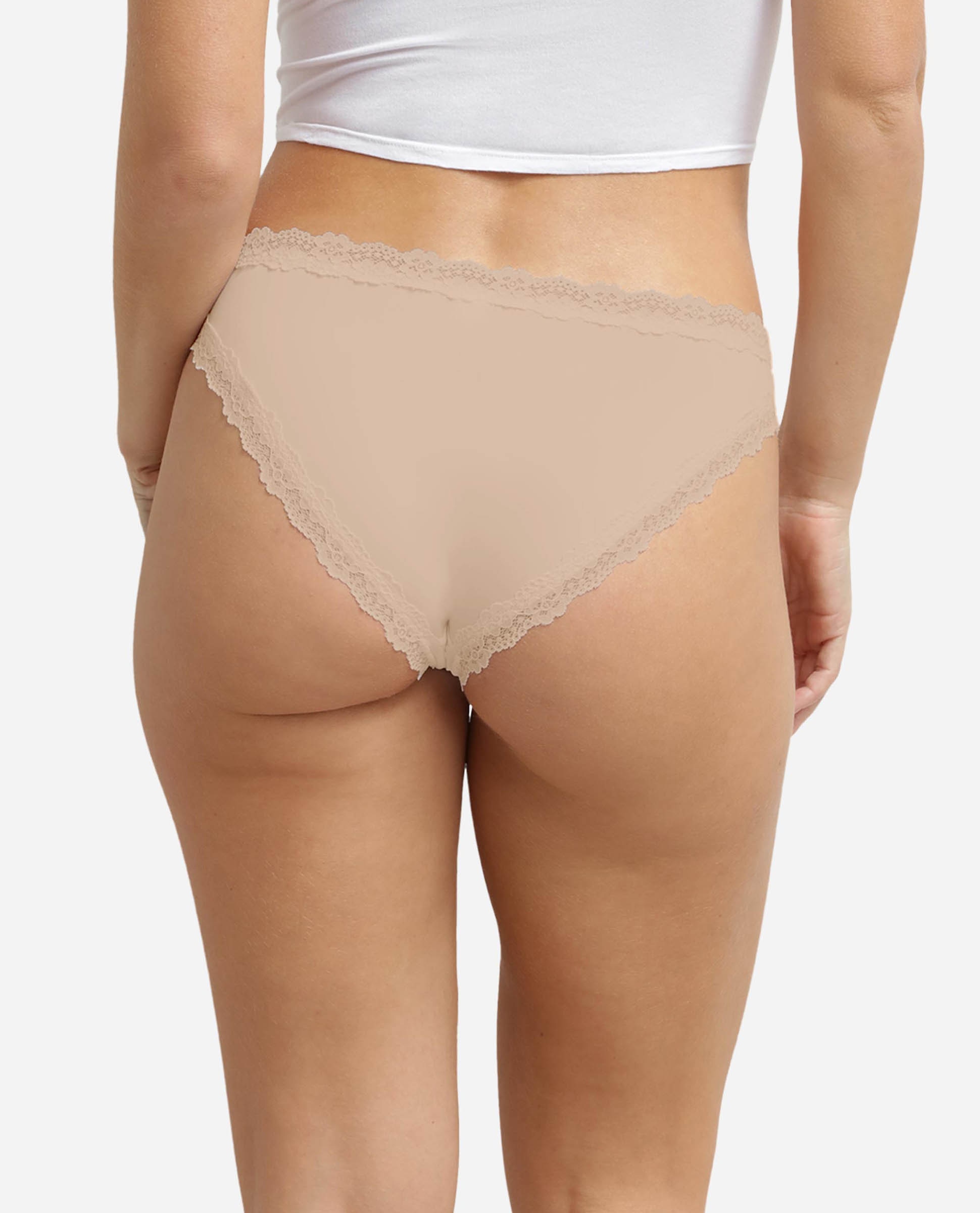 Braga clásica de microfibra y encaje - Dim - Natural Natural-2