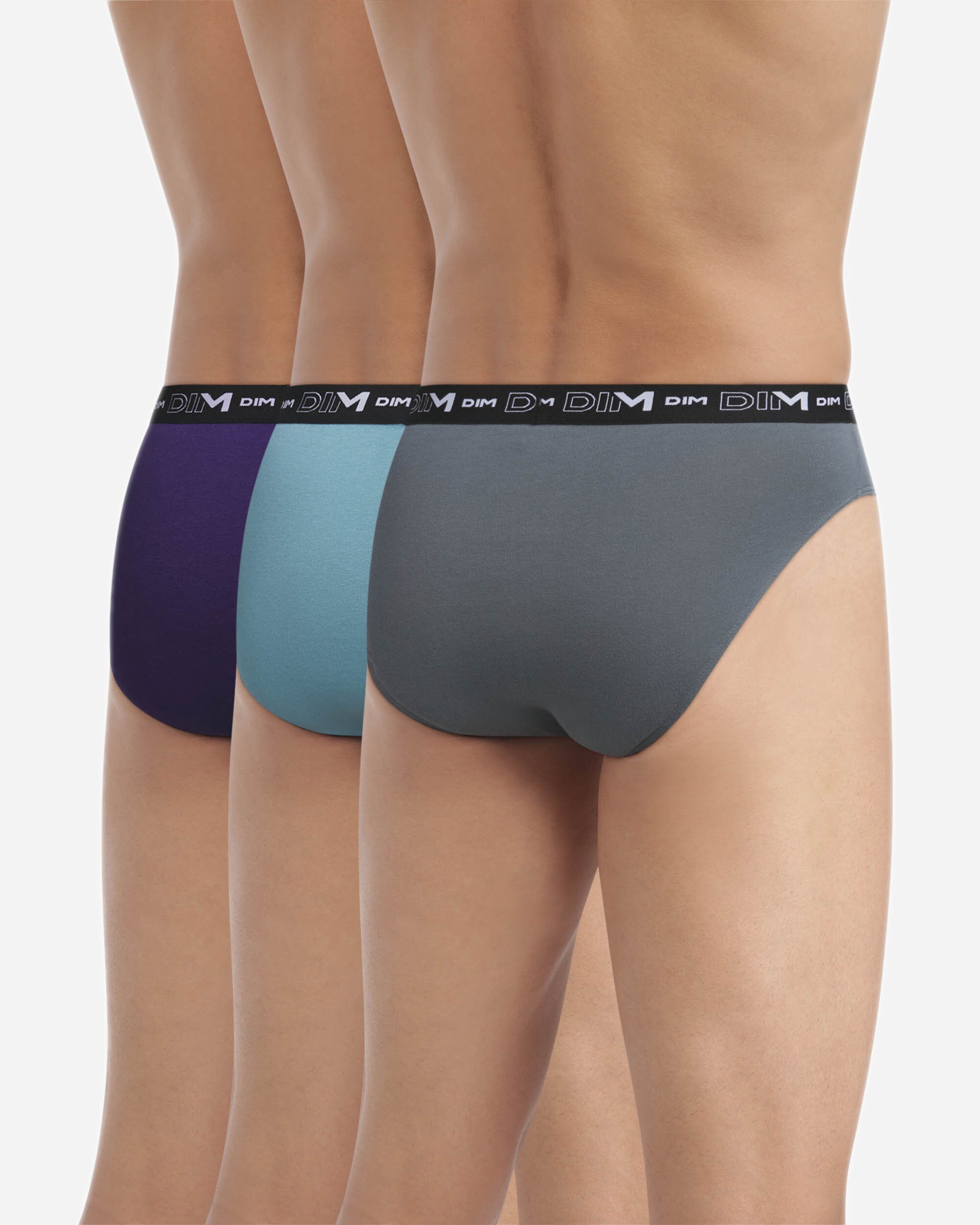 Pack de tres slips algodón elástico básico y cómodo dim coton stretch - Multicolor Multicolor-2