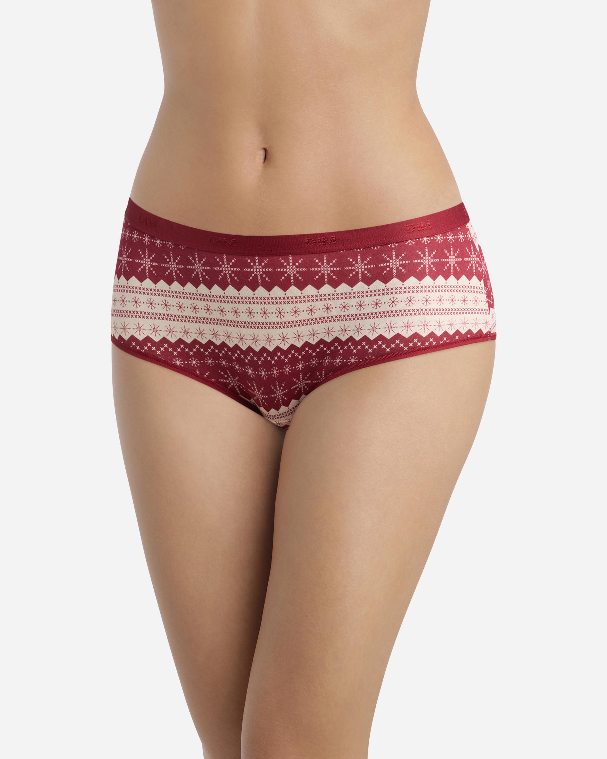 Pack de 4 culottes de algodón elástico estampadas - Dim - Multicolor Multicolor-3