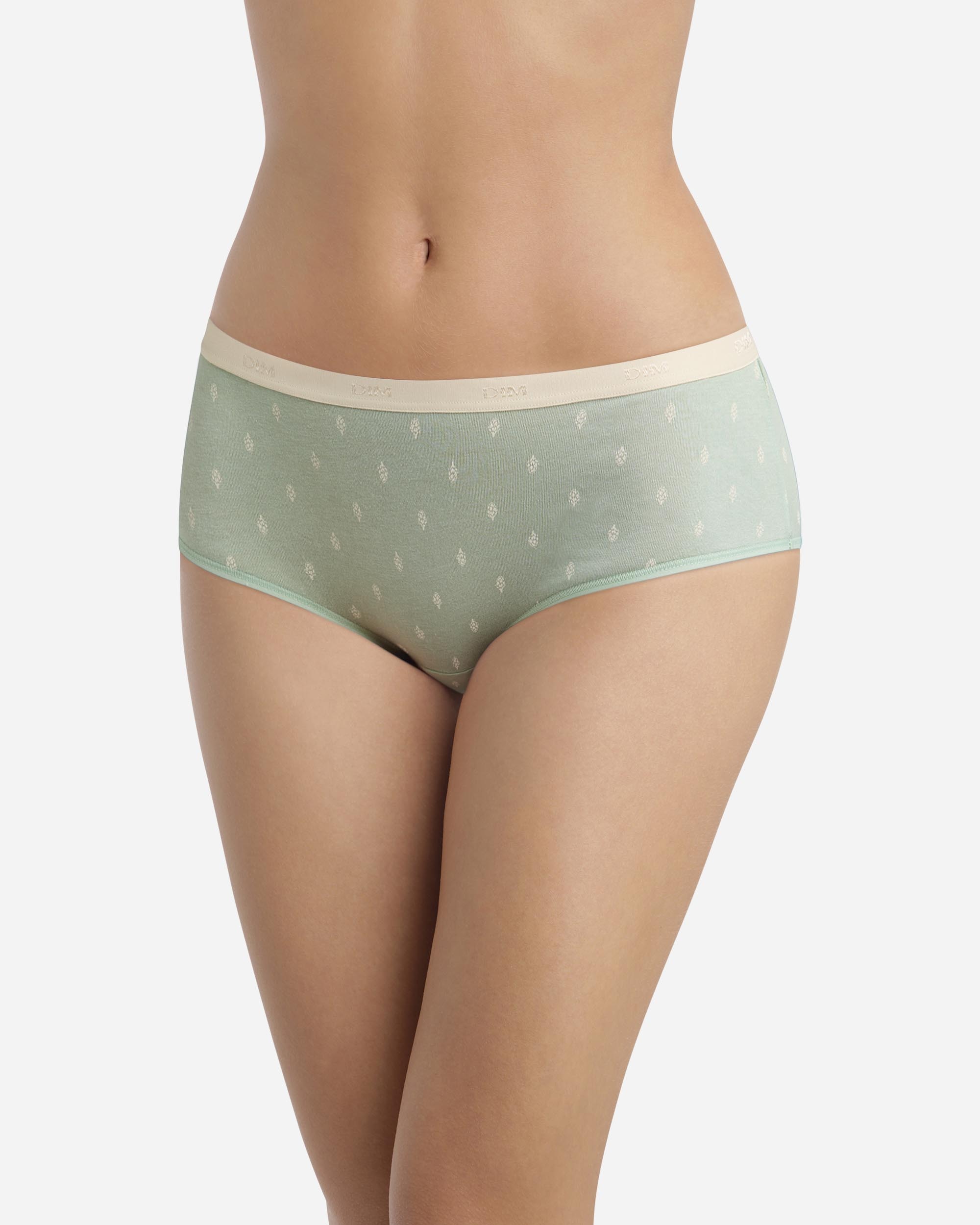 Pack de 4 culottes de algodón elástico estampadas - Dim - Multicolor Multicolor-3