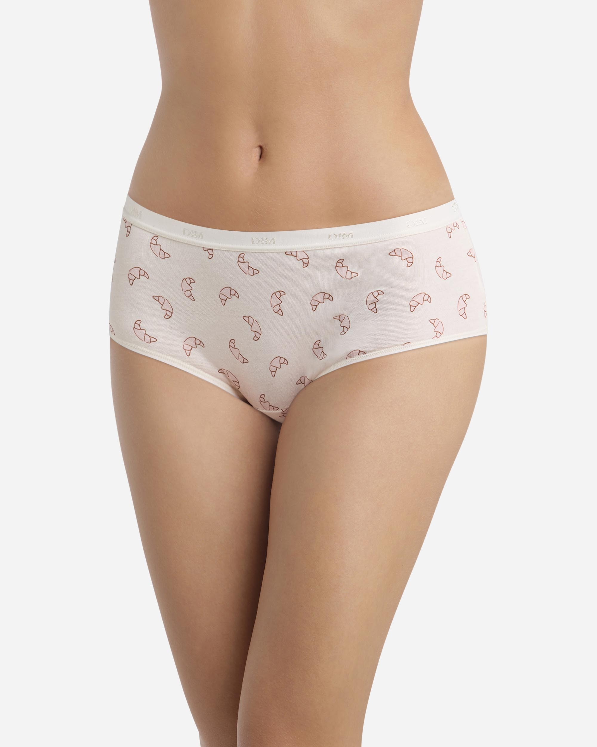 Pack de 4 culottes de algodón elástico estampadas - Dim - Multicolor Multicolor-3
