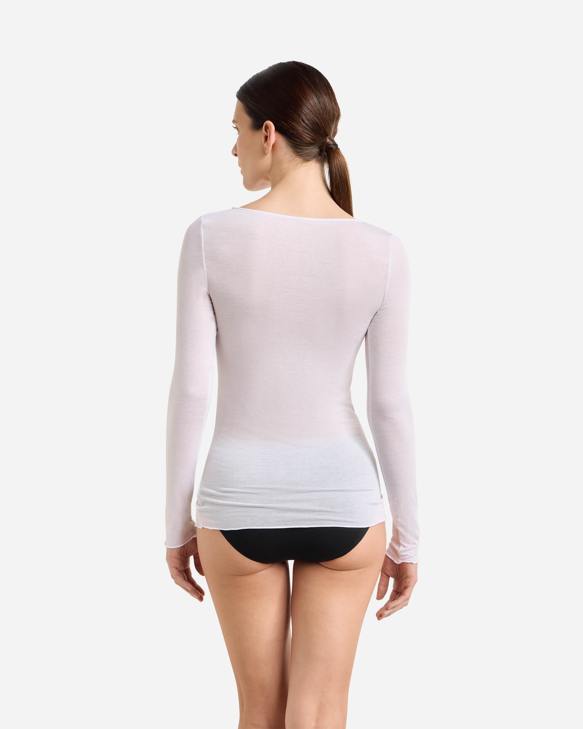 Camiseta térmica cuello barco dim x inès de la fressange - Blanco Blanco-2