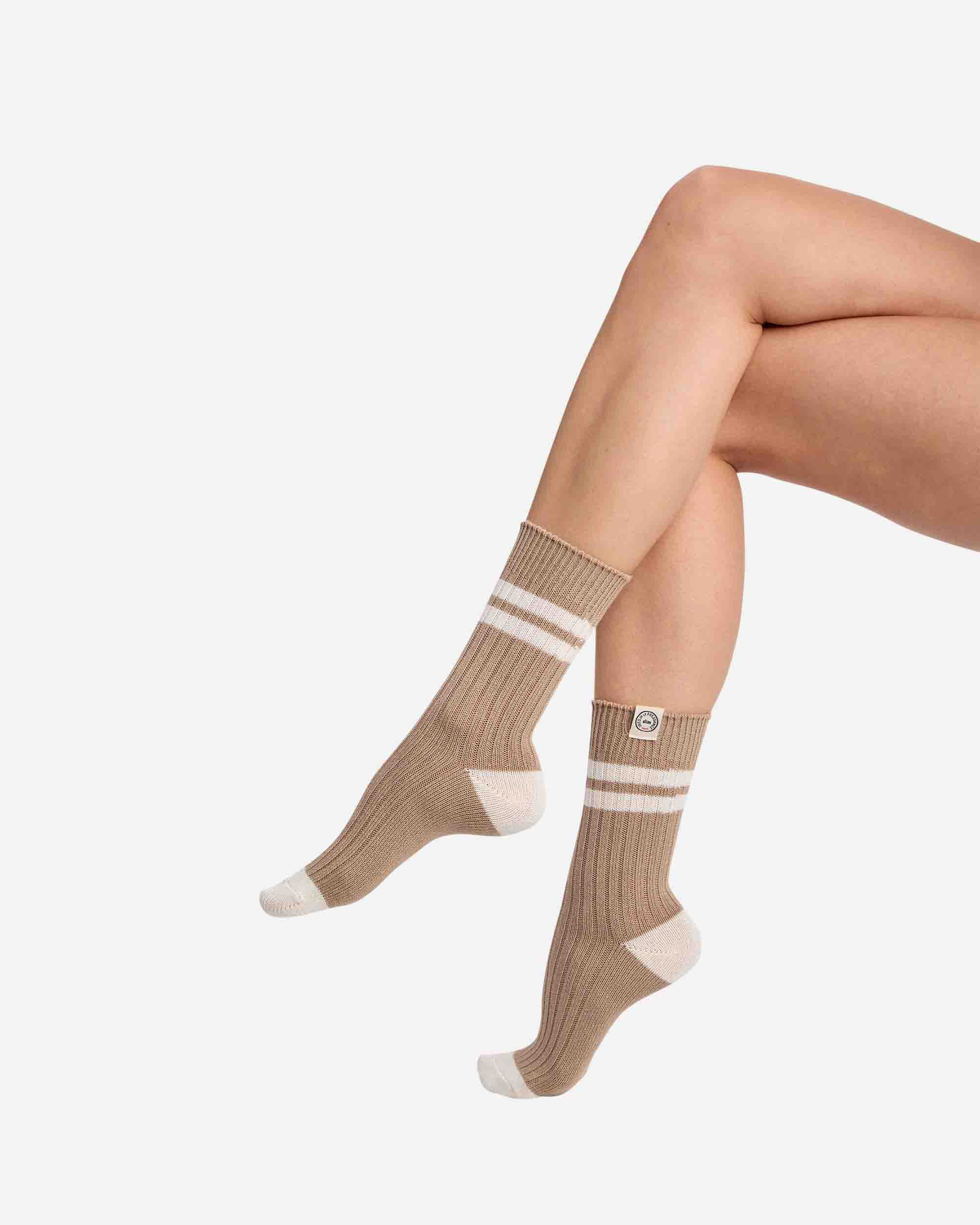 Calcetines ribbed de media cañana dim x inès de la fressange - Topo Topo-1