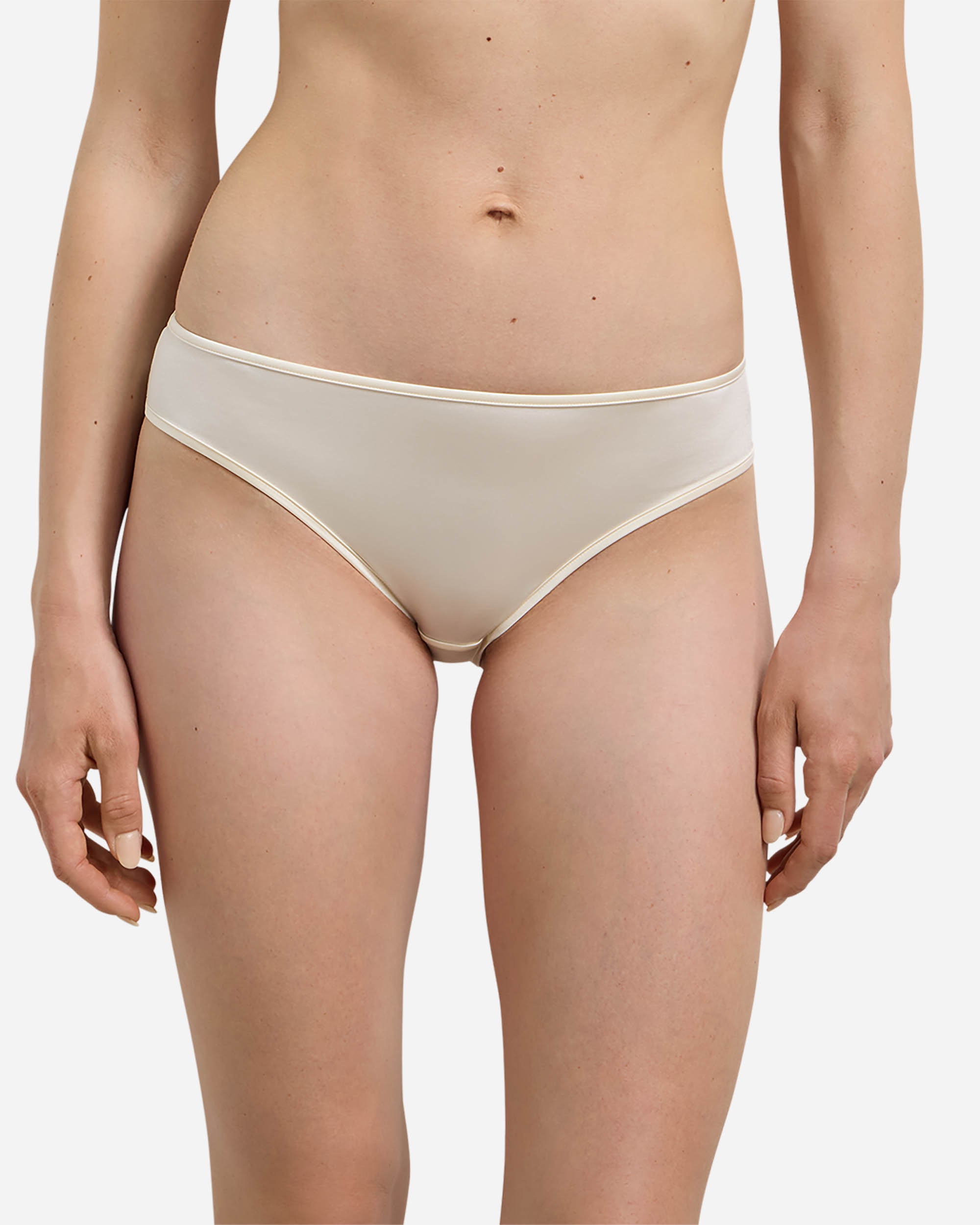 Braga midi tejido micro satinado dim x inès de la fressange - Marfil Marfil-1