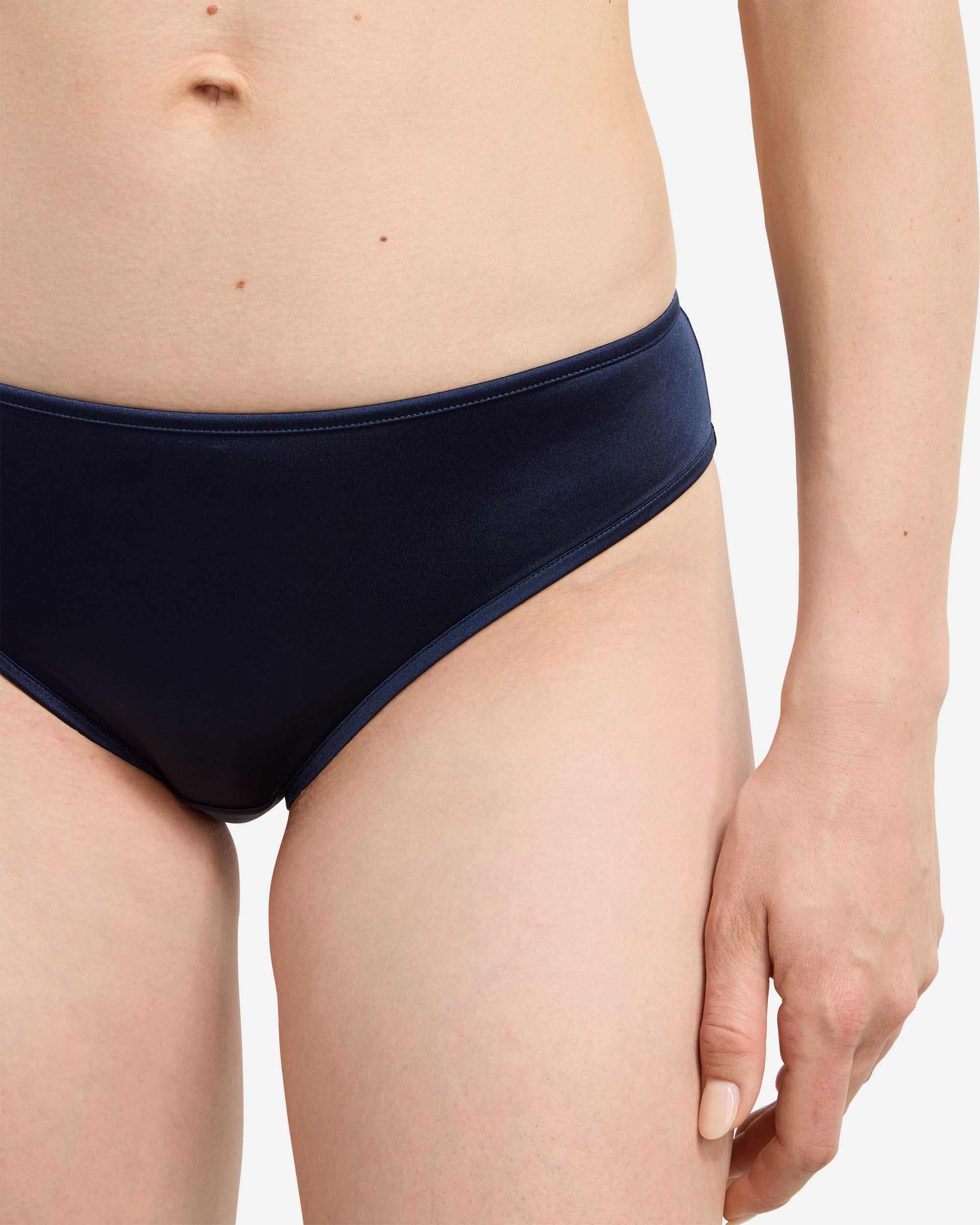 Braga midi tejido micro satinado dim x inès de la fressange - Azul oscuro Azul oscuro-3
