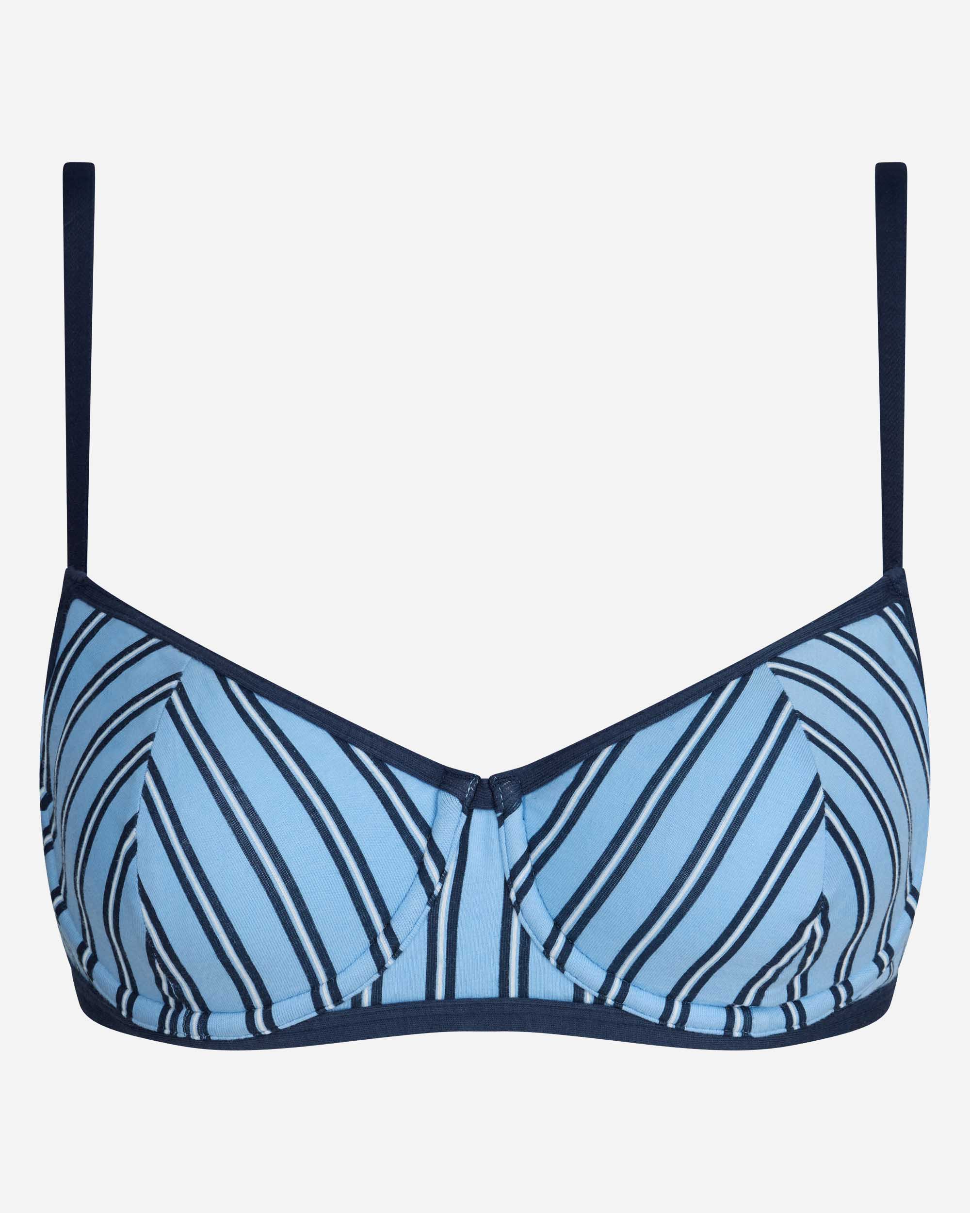 Sujetador corbeille con aros dim x inès de la fressange - Azul Azul-5