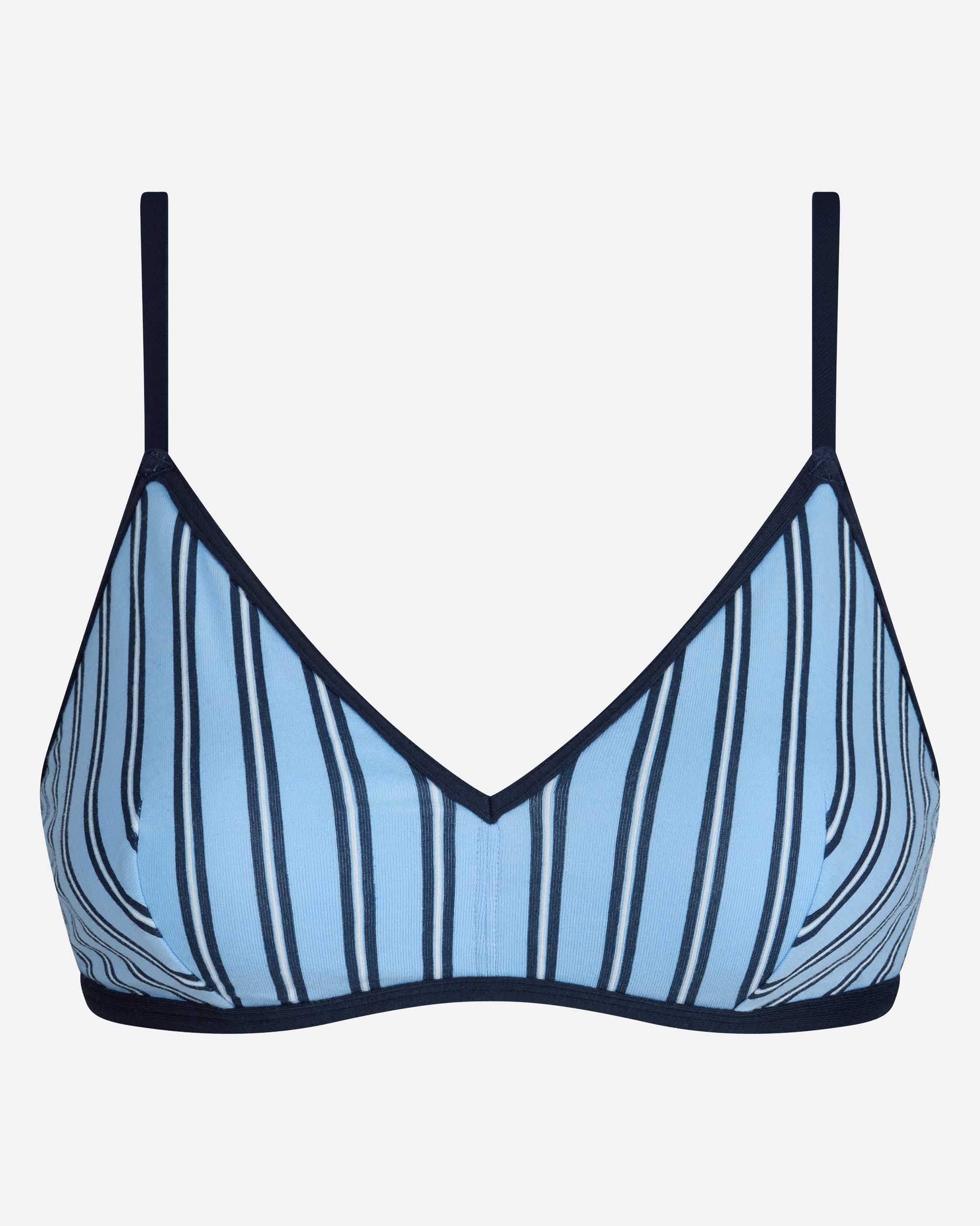 Sujetador sin aros triangular dim x inès de la fressange - Azul Azul-5
