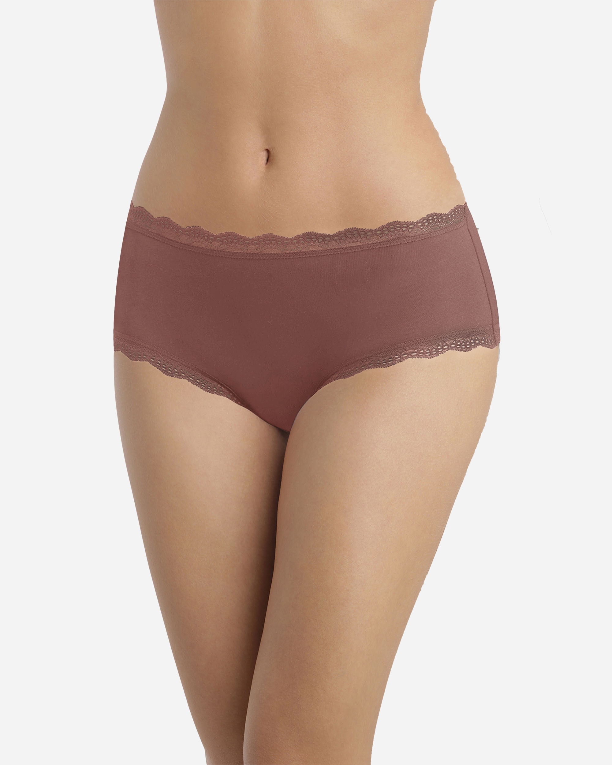 Pack de 2 bragas shorty de algodón con encaje - Dim - Multicolor Multicolor-3