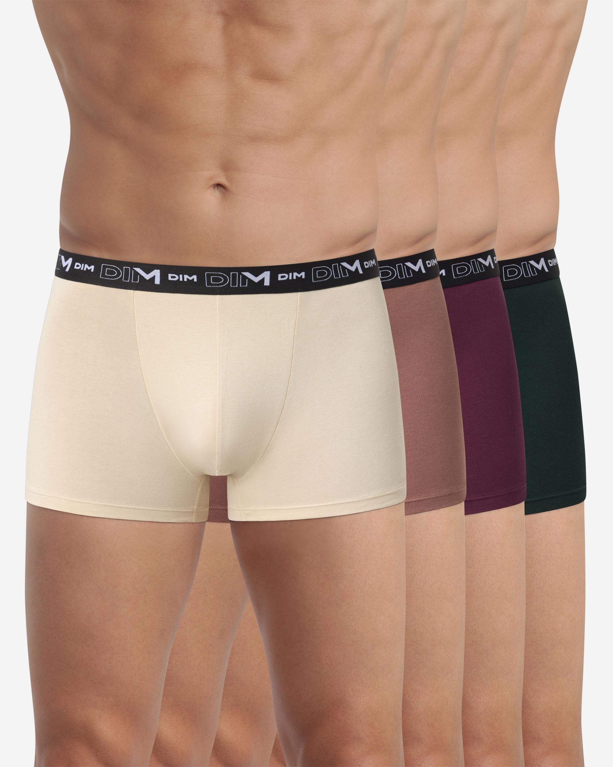 Imagen 0 de Pack de cuatro boxer de algodón elástico dim coton stretch Multicolor