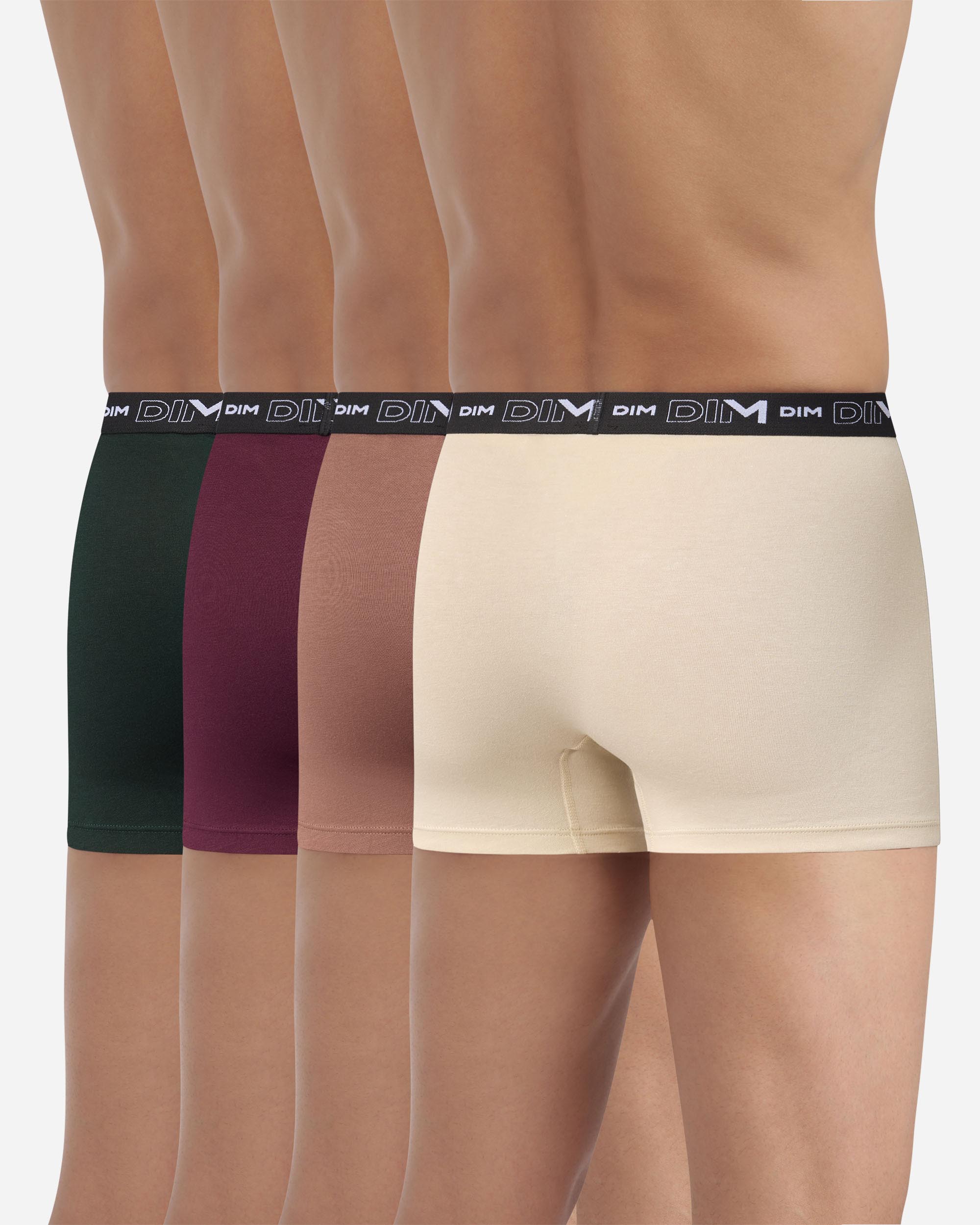 Pack de cuatro boxer de algodón elástico dim coton stretch - Multicolor Multicolor-2