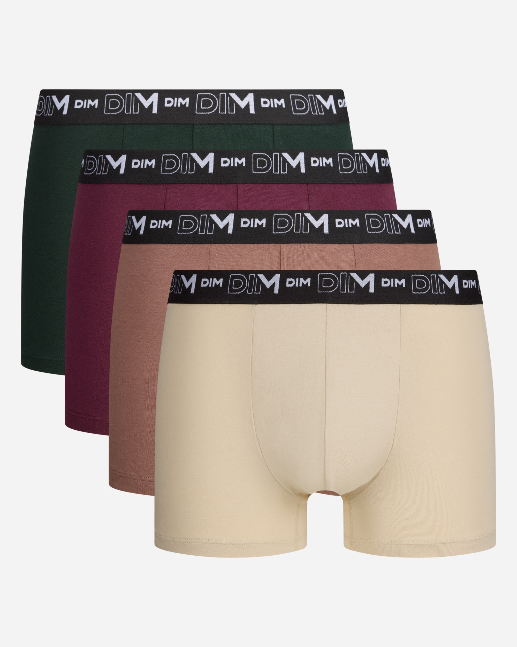 Pack de cuatro boxer de algodón elástico dim coton stretch - Multicolor Multicolor-4