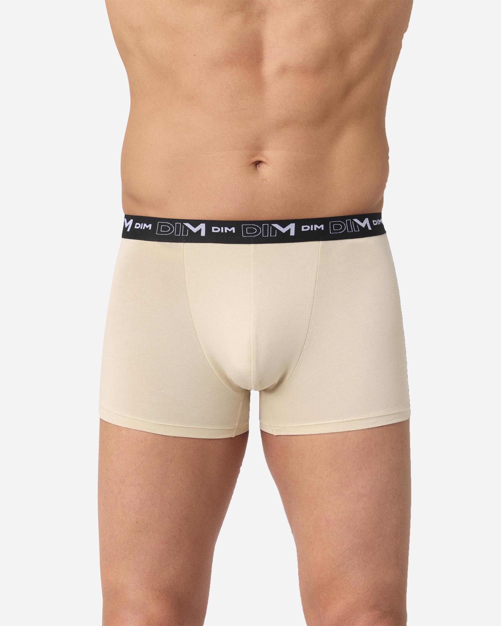 Imagen 3 de Pack de tres bóxers algodón elástico básico y cómodo dim coton stretch - Multicolor Multicolor