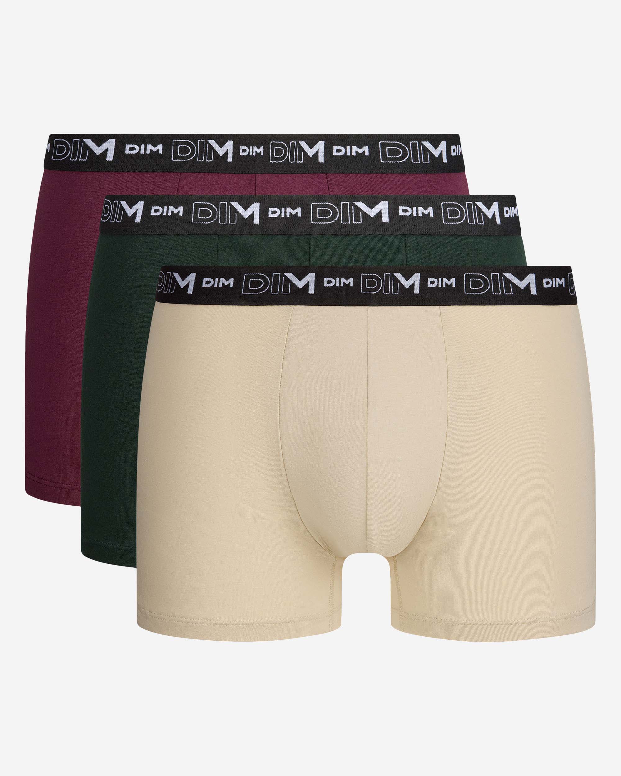 Imagen 4 de Pack de tres bóxers algodón elástico básico y cómodo dim coton stretch - Multicolor Multicolor