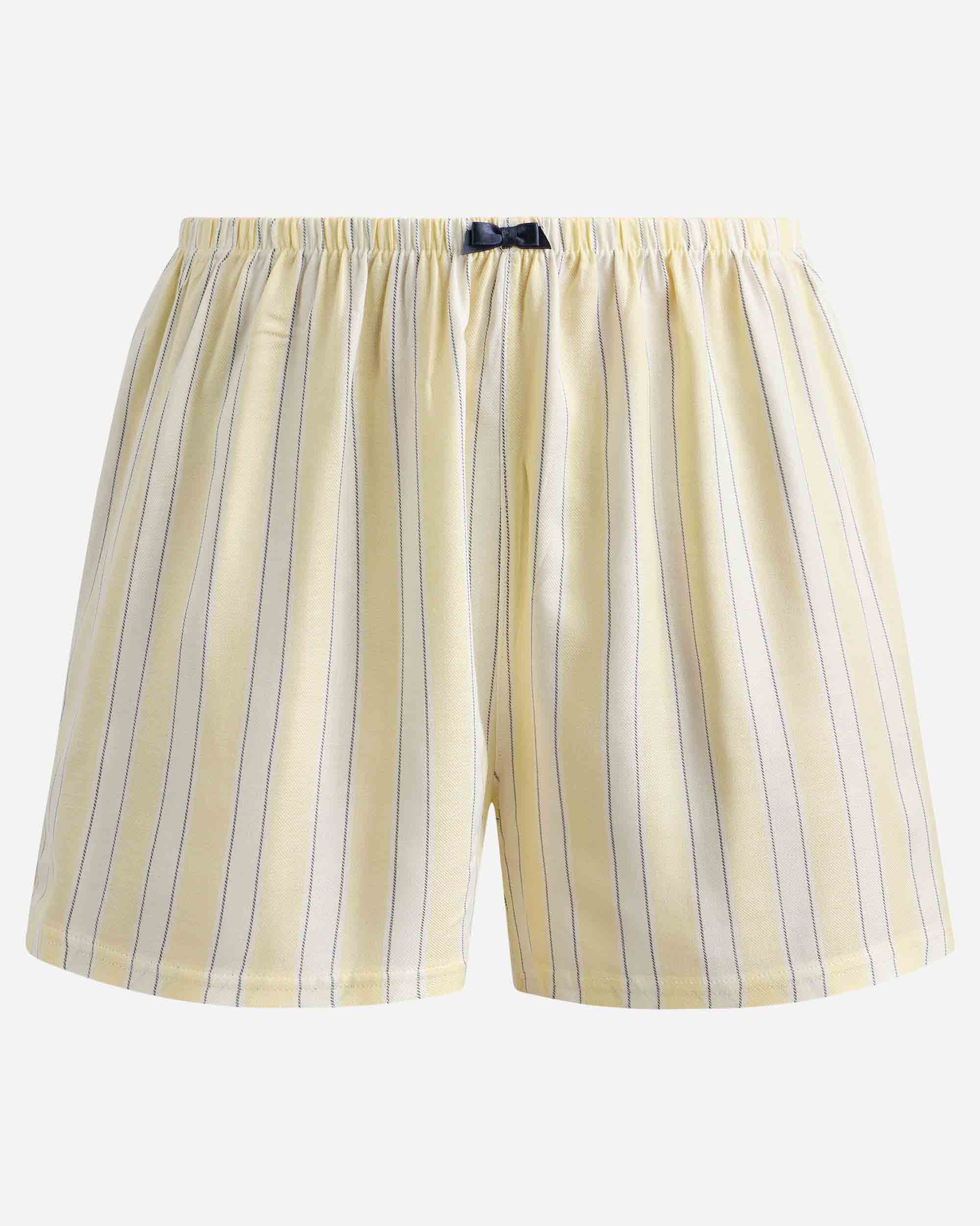 Pantalón corto de pijama de mujer - Dim - Crema Crema-4