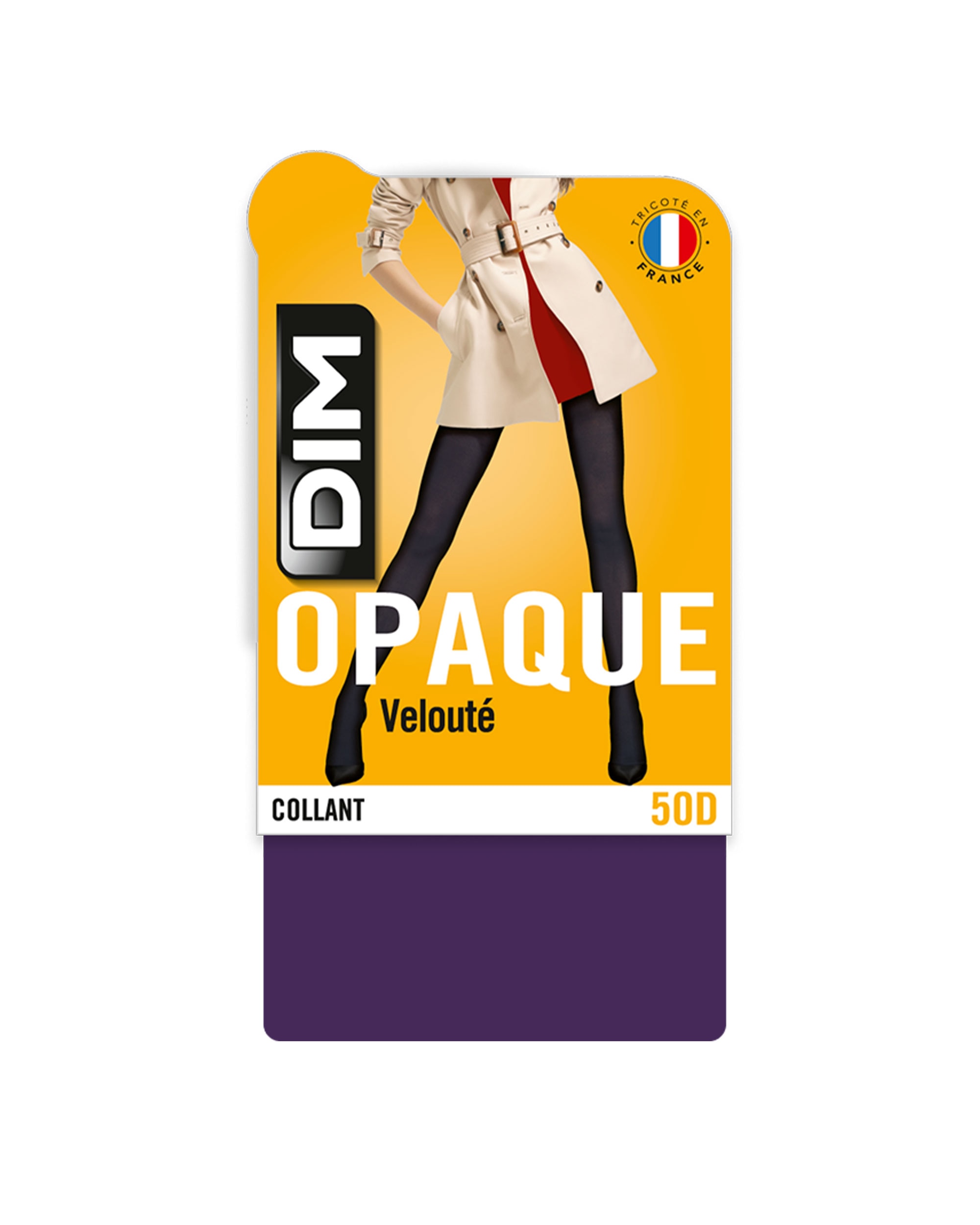 Panty opaco efecto aterciopelado mate 50 deniers - Dim - Violeta Violeta-3