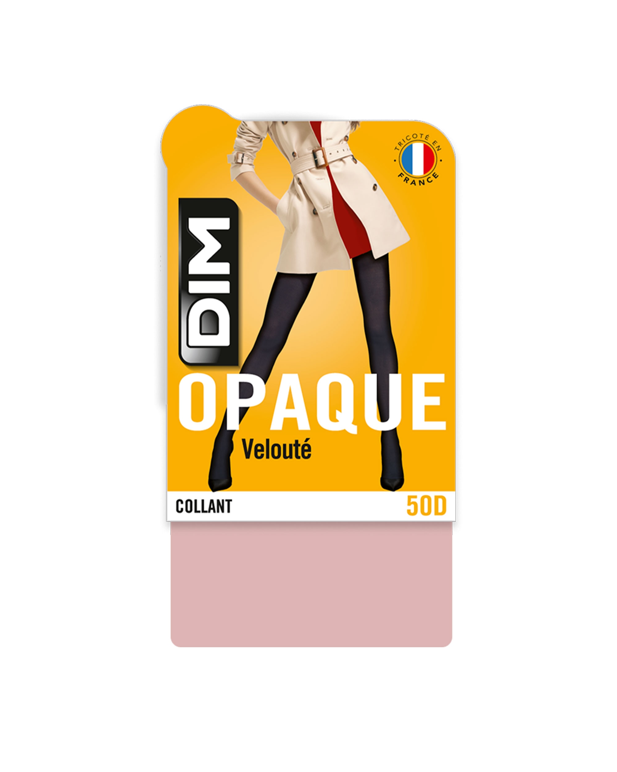 Panty opaco efecto aterciopelado mate 50 deniers - Dim - Rosa claro Rosa claro-3