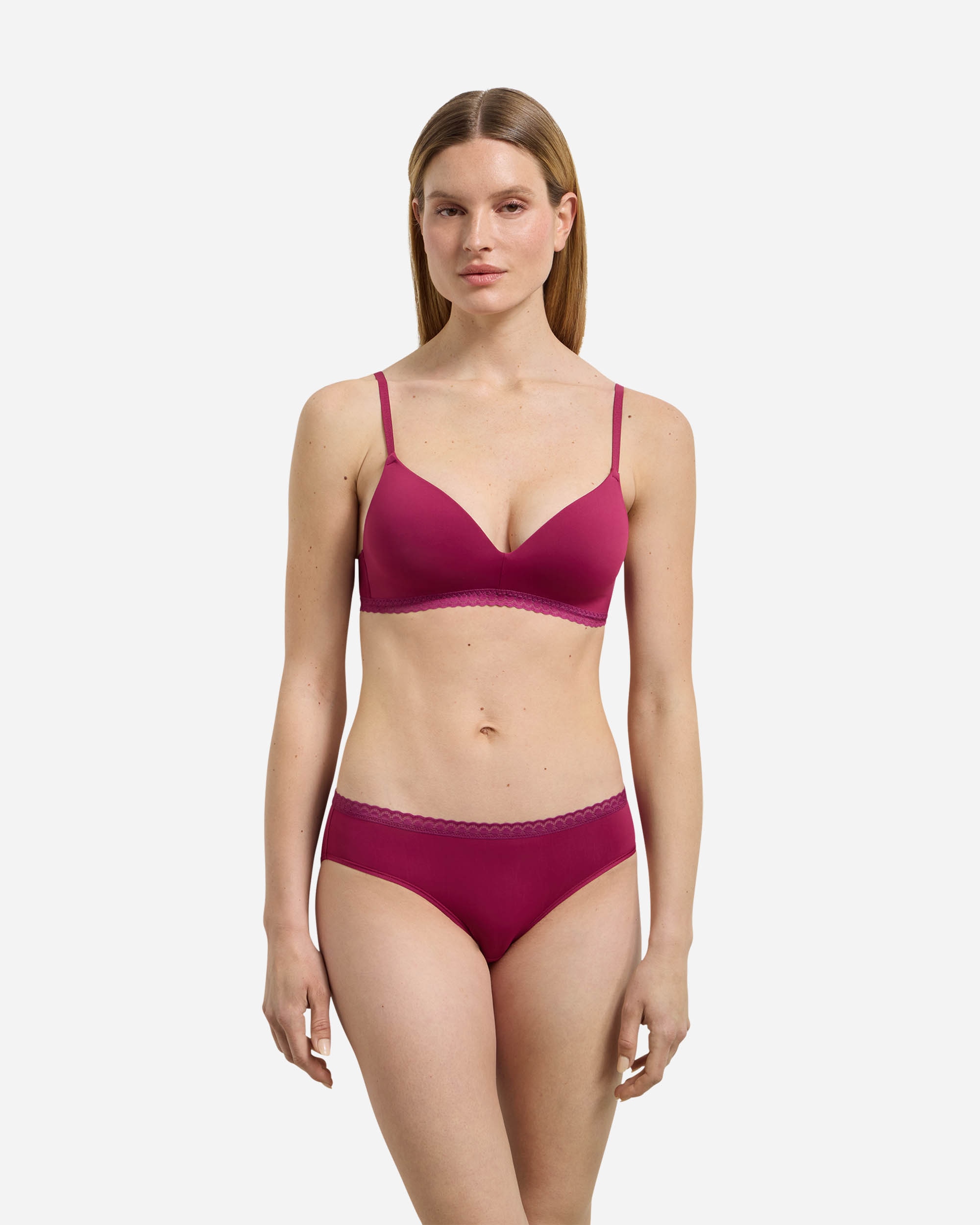 Sujetador sin aros de suave microfibra - Dim - Rosa Rosa-4