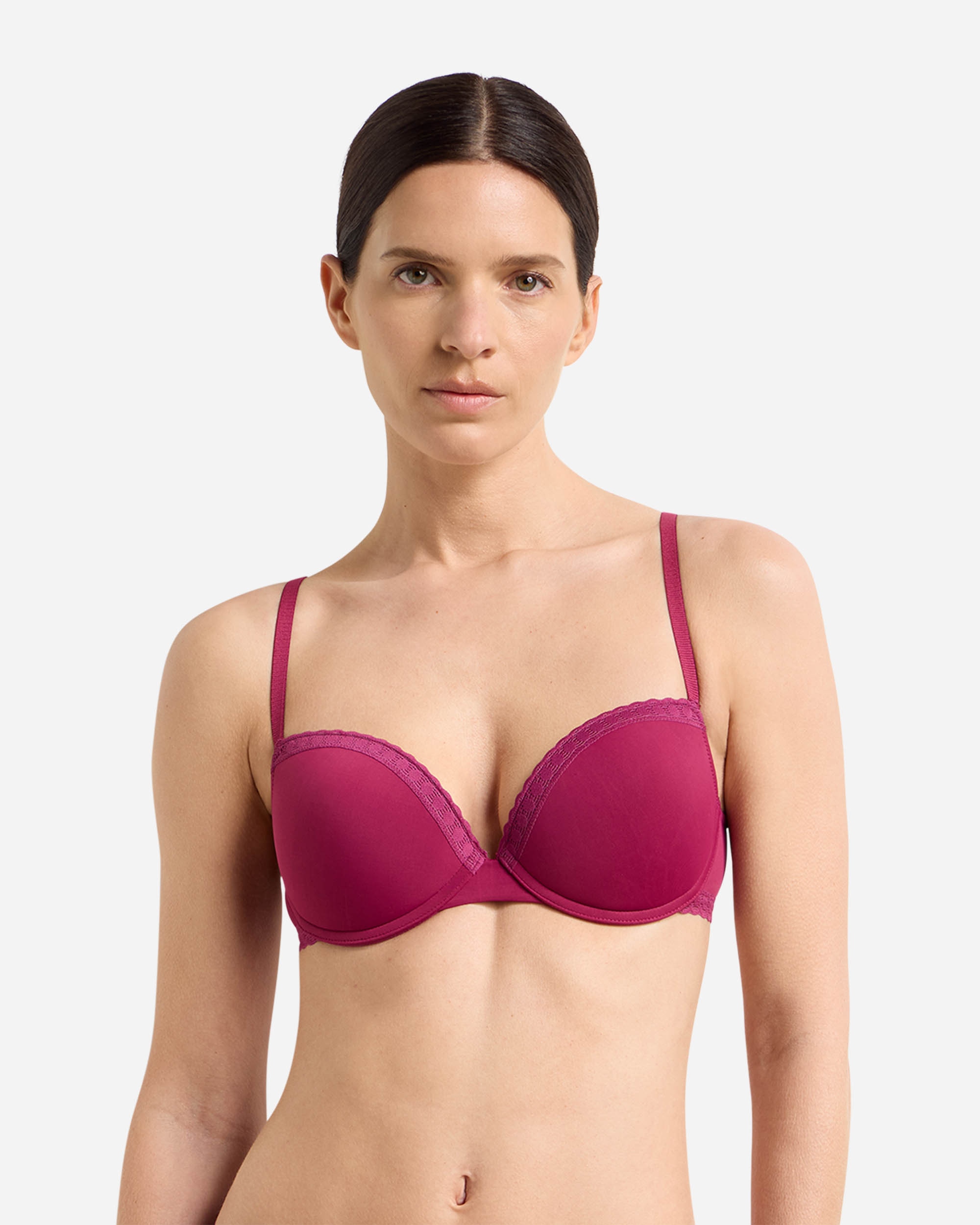 Imagen 0 de Sujetador con aros de suave microfibra Rosa