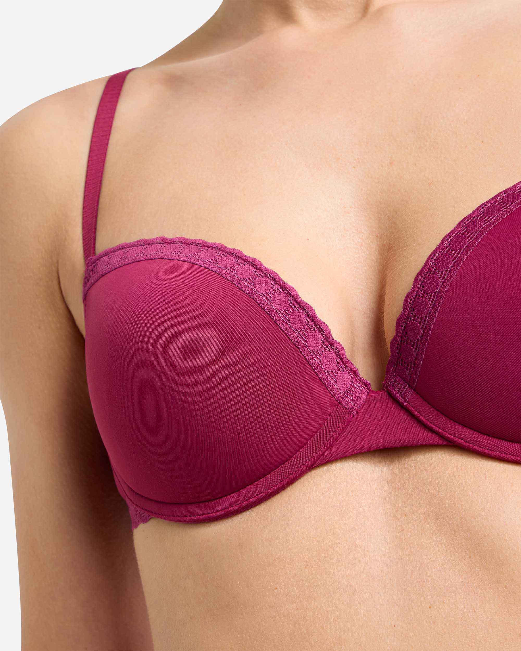 Sujetador con aros de suave microfibra - Dim - Rosa Rosa-3