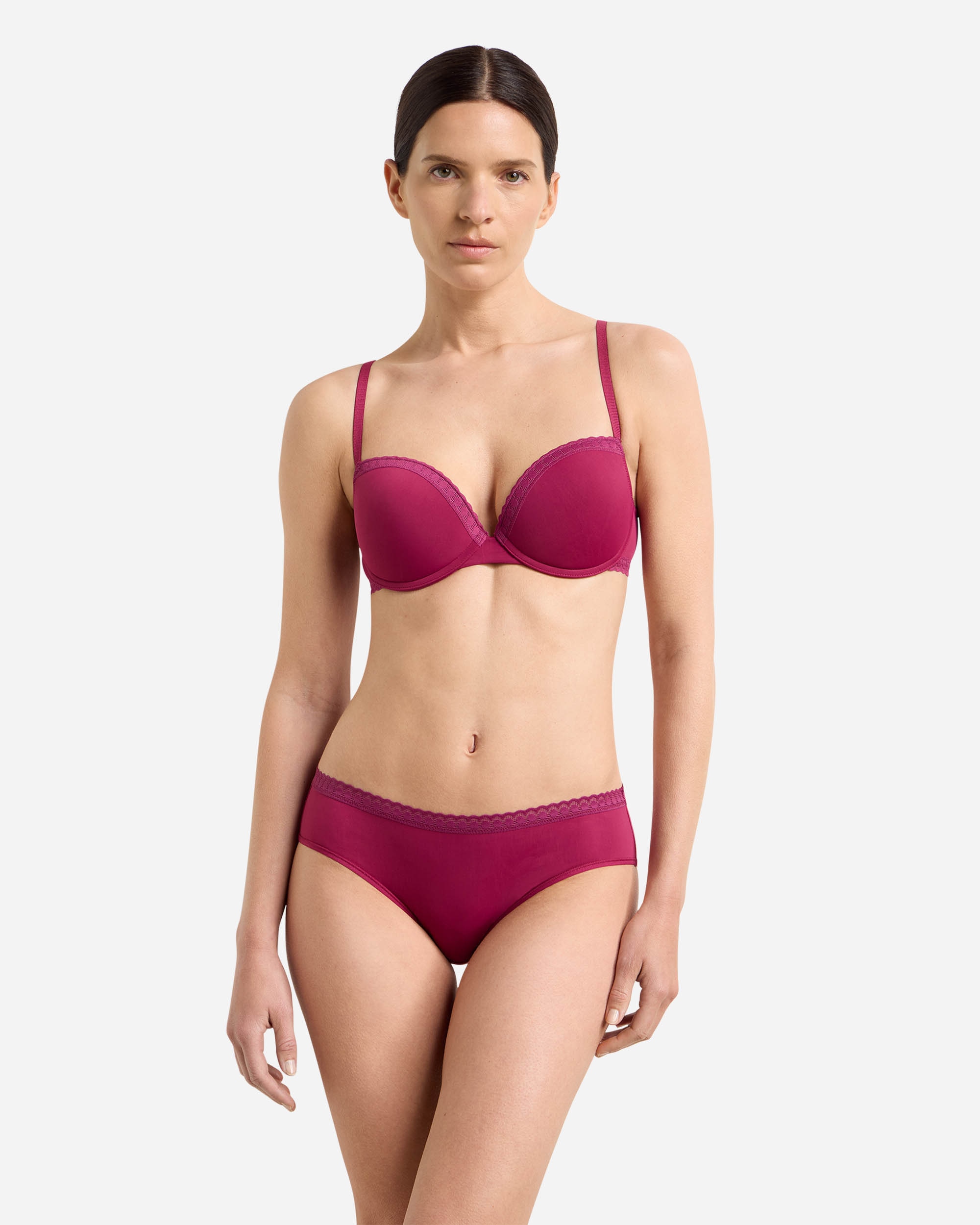 Sujetador con aros de suave microfibra - Dim - Rosa Rosa-4