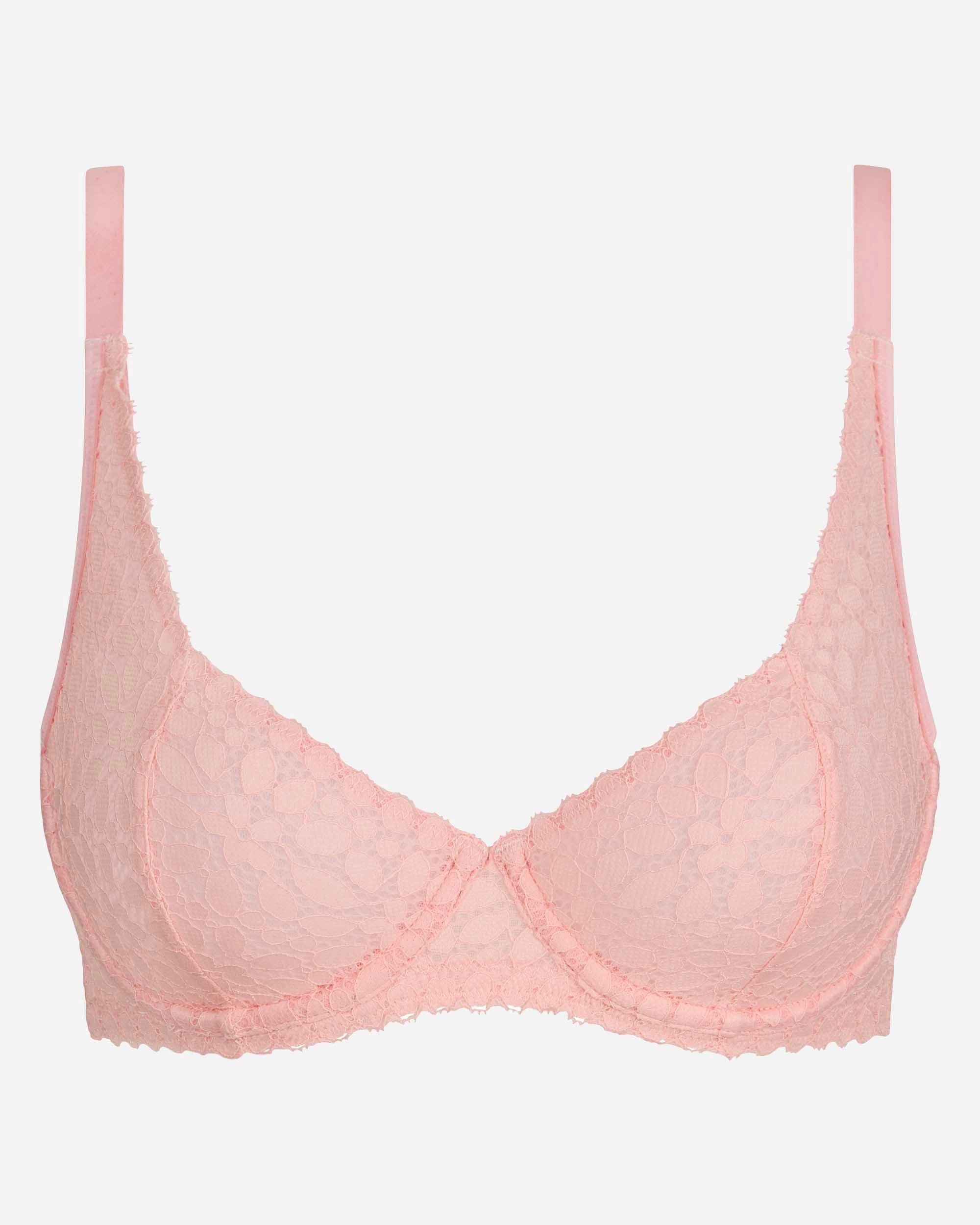 Sujetador con aro de encaje floral daily dentelle - Dim - Rosa claro Rosa claro-5