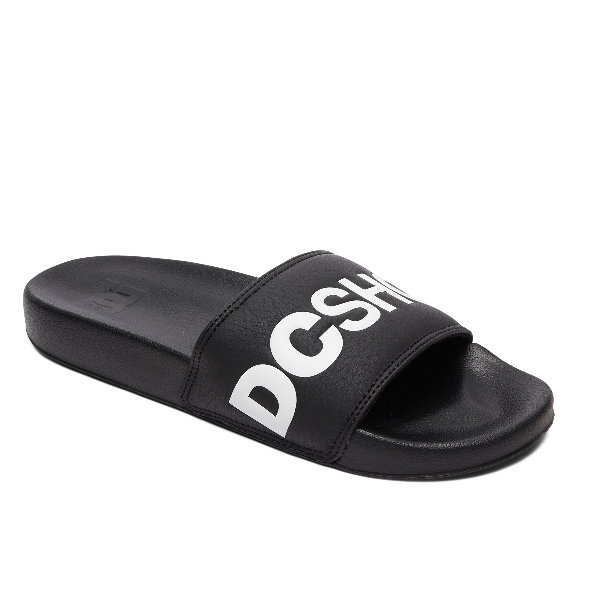 Chanclas de hombre DC Slide DC Shoes - Negro / Blanco Negro / Blanco-2