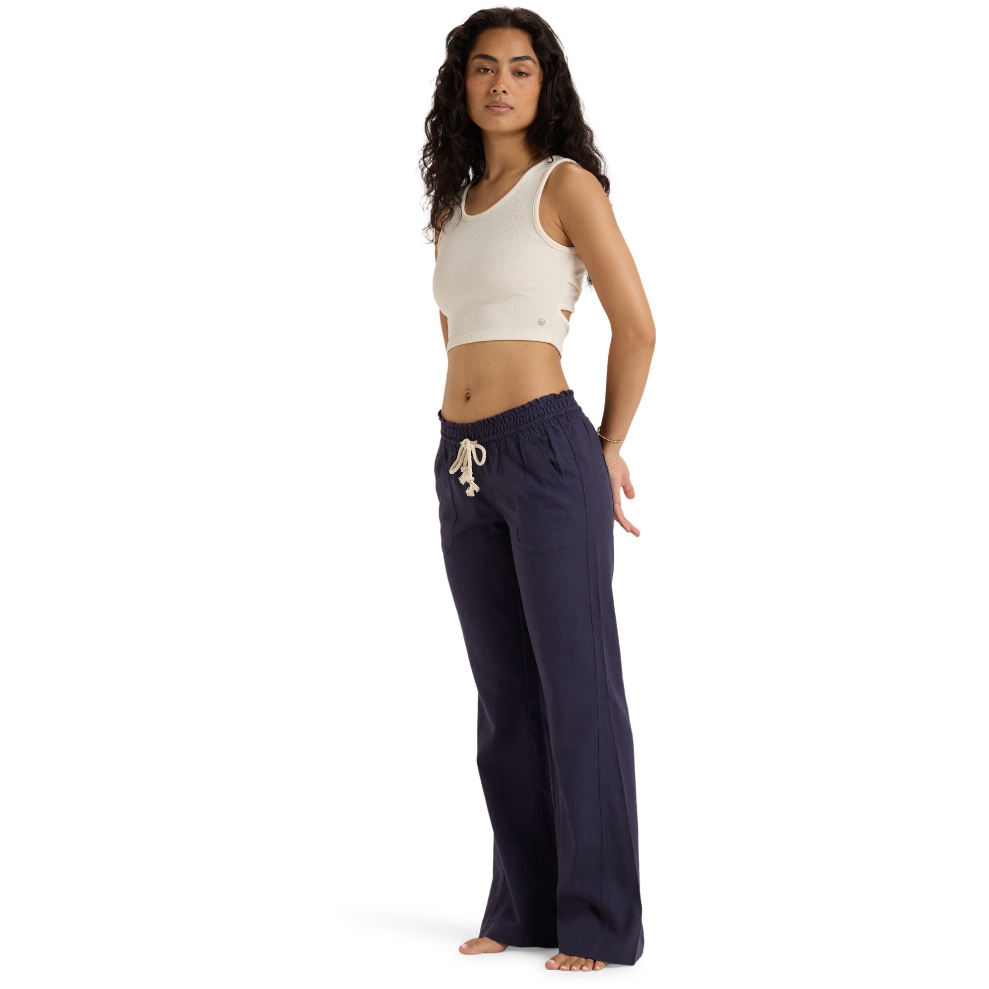 Pantalón de mujer Oceanside Roxy - Azul royal Azul royal-3