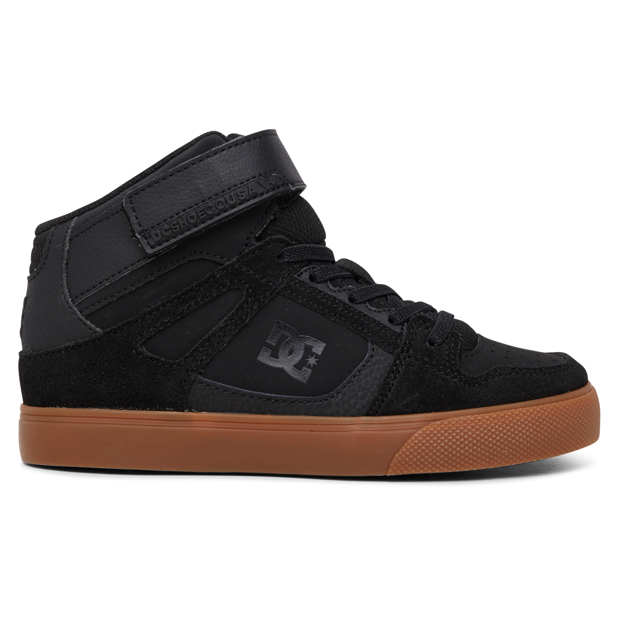 DC Shoes Zapatillas de niños Pure High-Top EV Negro / Naranja
