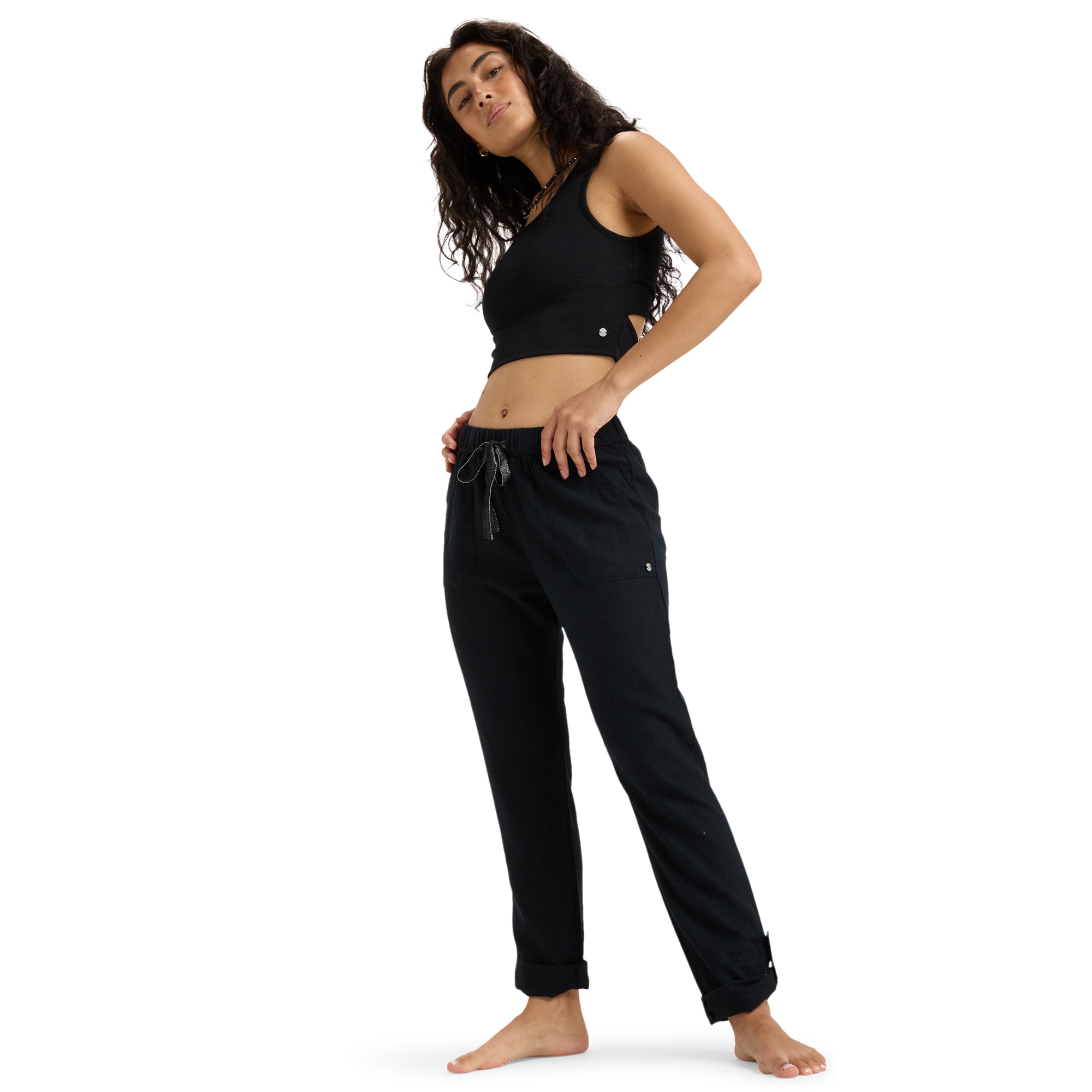 Pantalón de mujer On The Seashore Roxy - Negro Negro-1