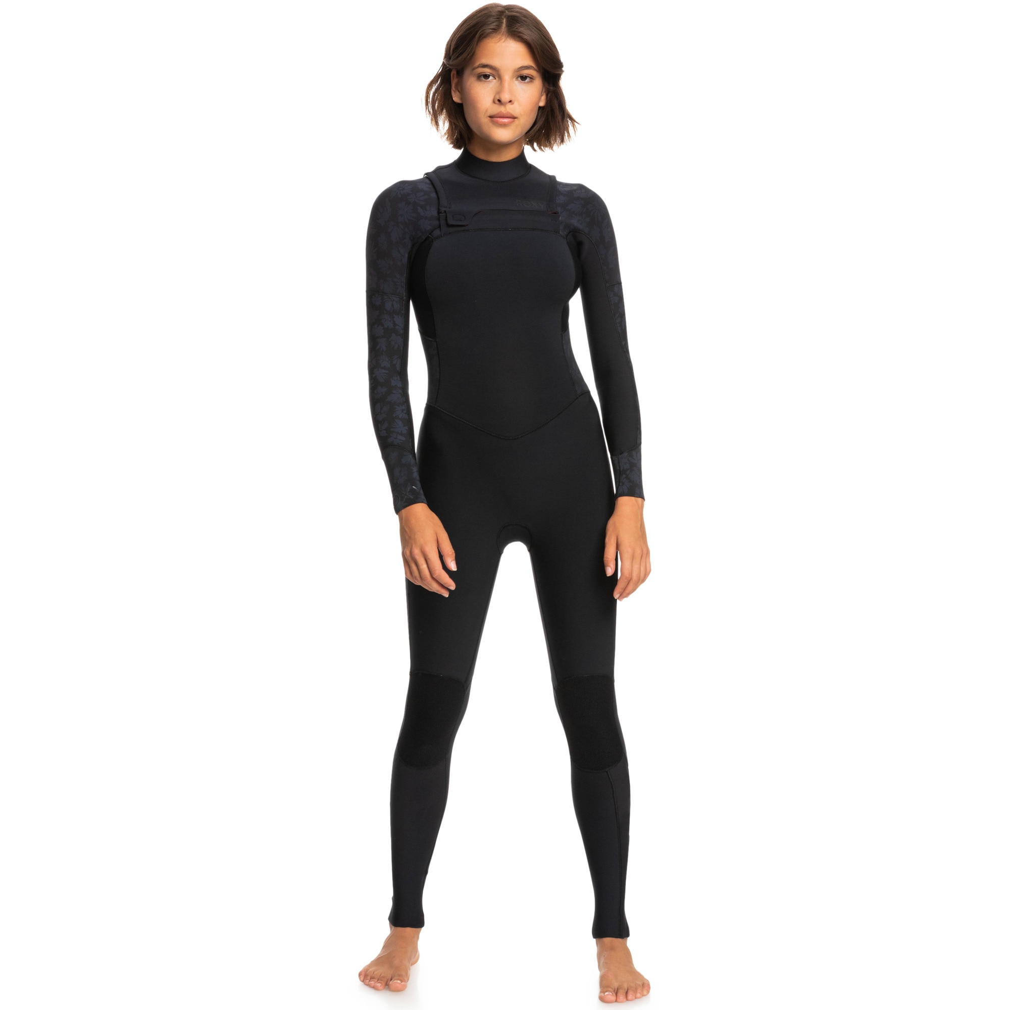 Traje de surf de mujer 3/2mm Swell Series Roxy Negro Negro-1
