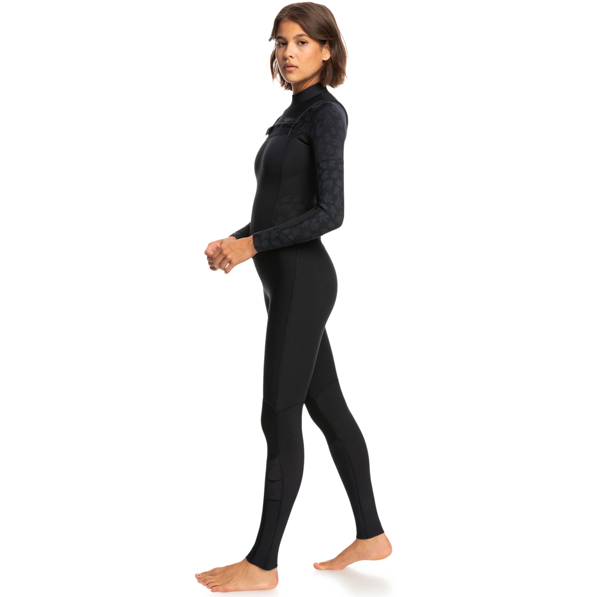 Traje de surf de mujer 3/2mm Swell Series Roxy Negro Negro-3