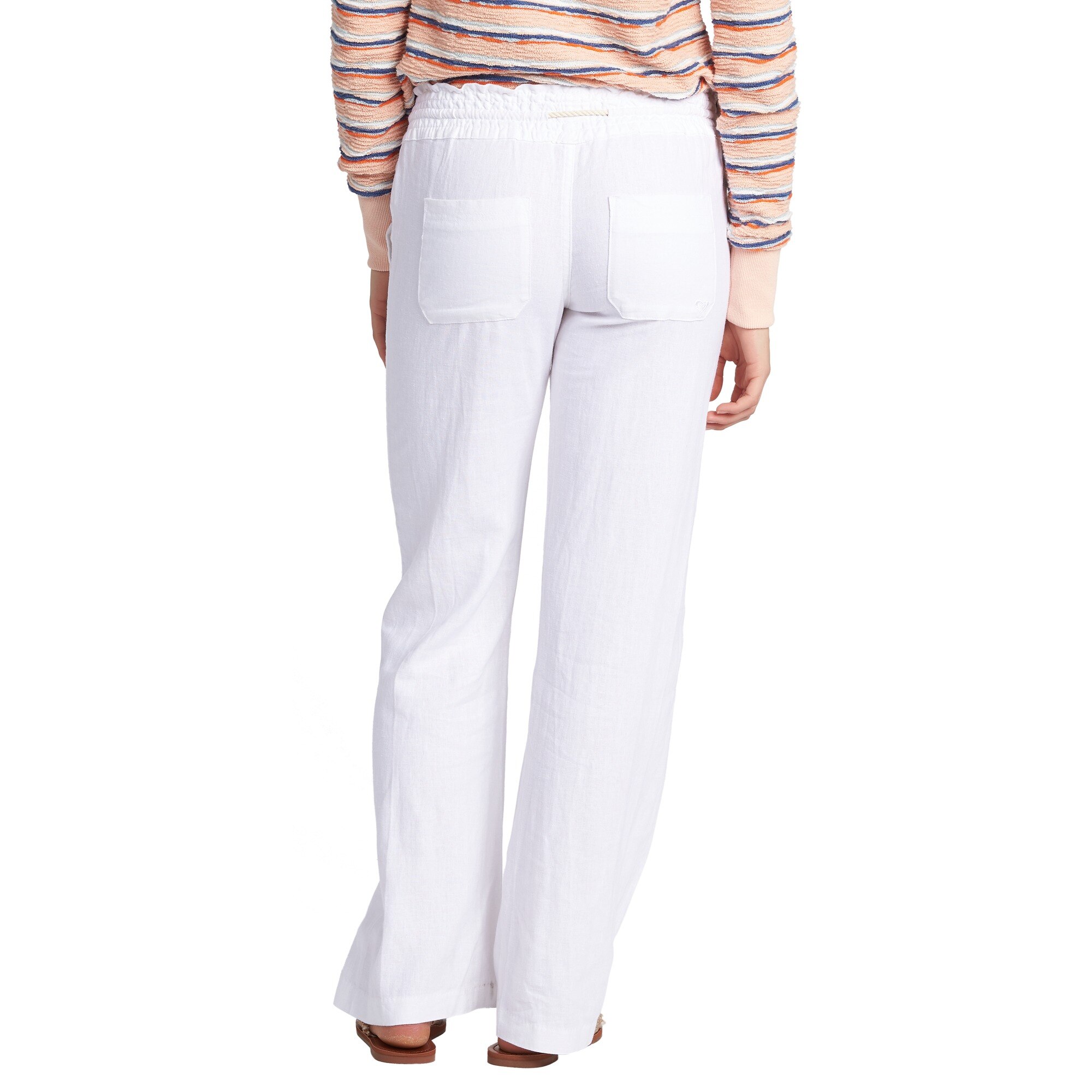Pantalón de mujer Oceanside Roxy - Blanco Blanco-2