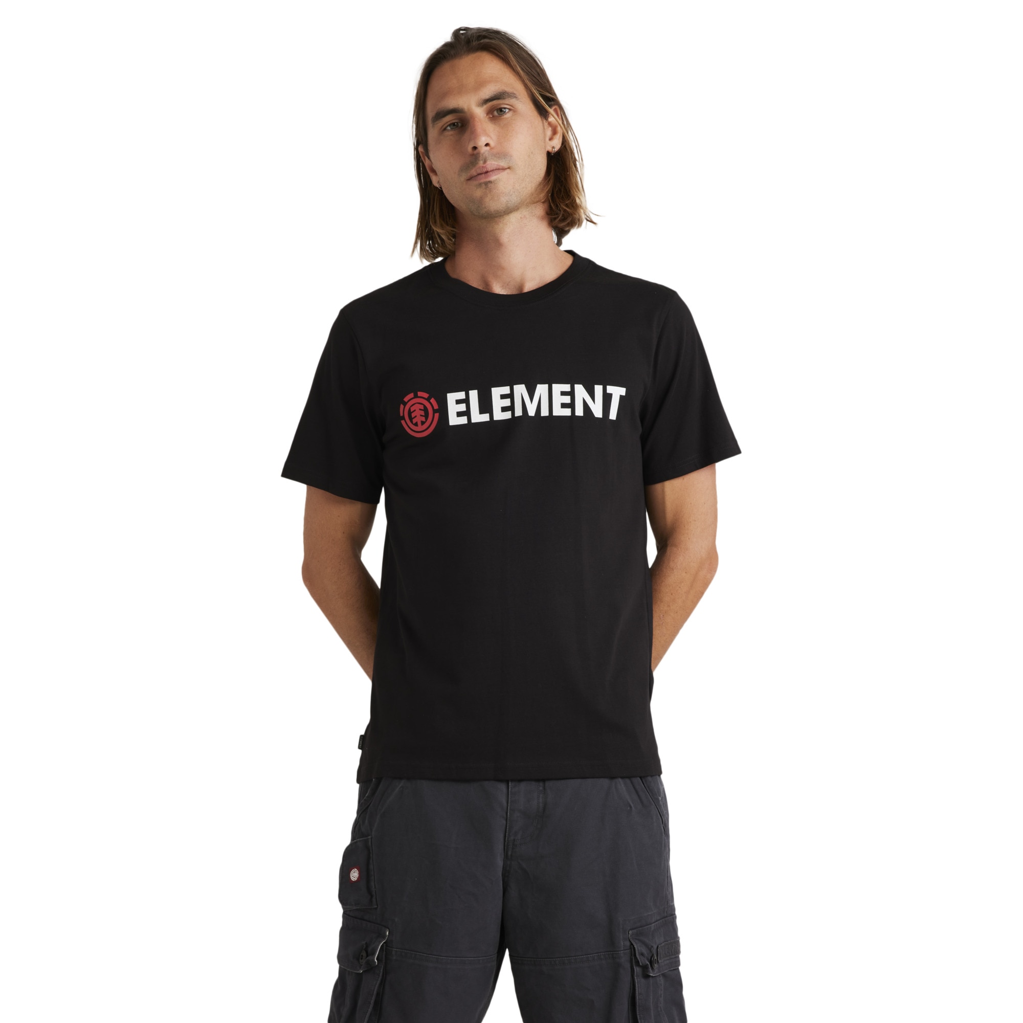 Camiseta de hombre Blazin Element - Negro Negro-1