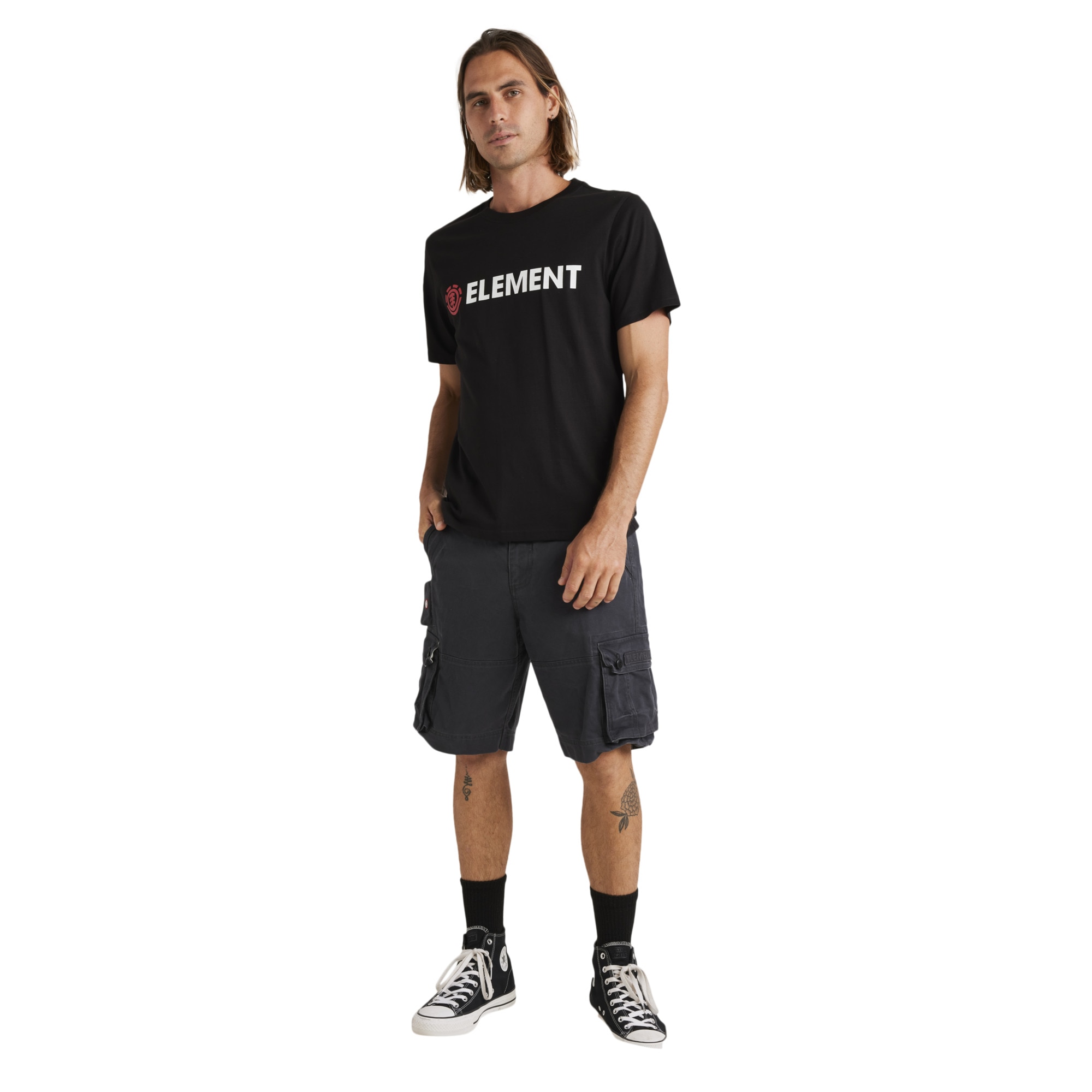 Camiseta de hombre Blazin Element - Negro Negro-5