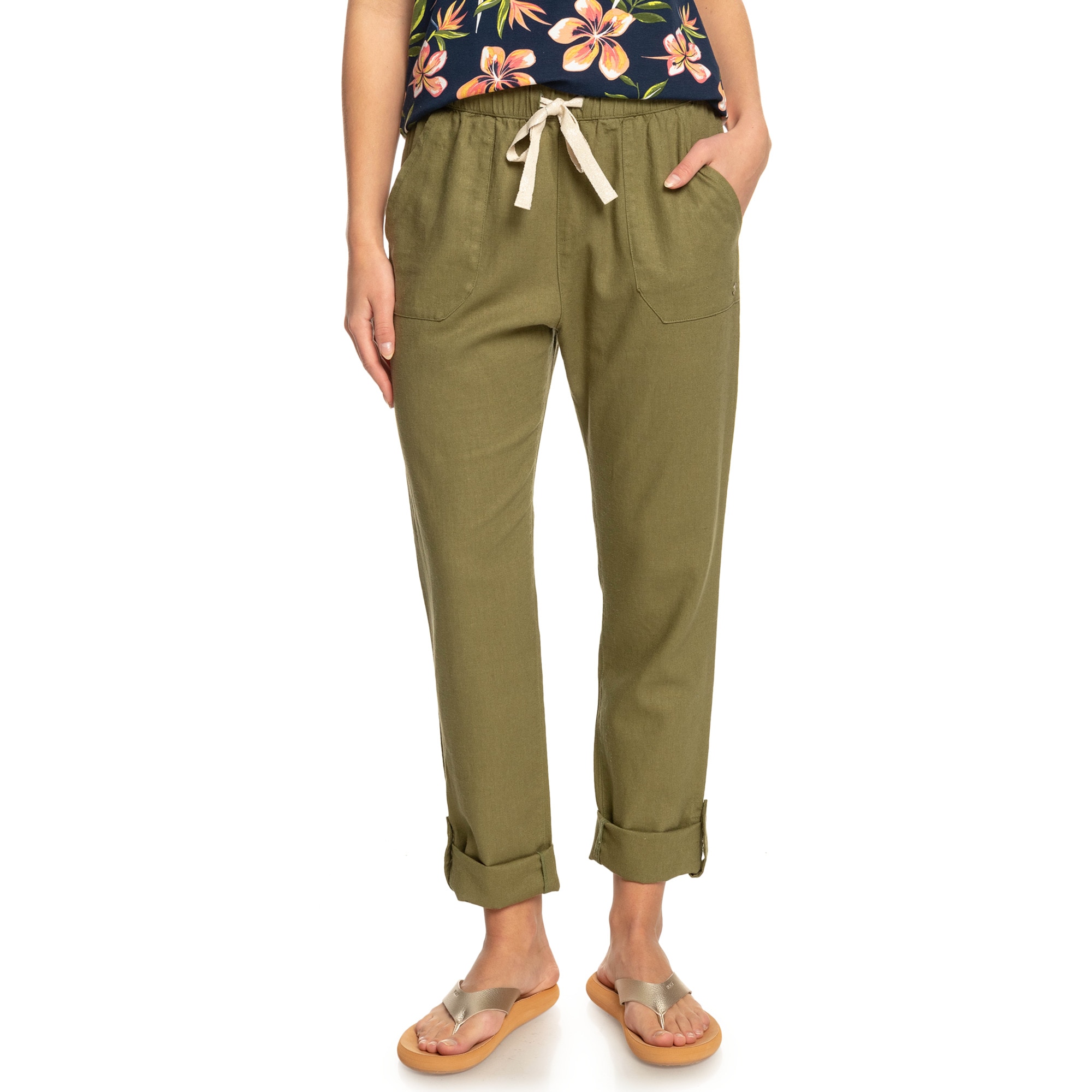 Pantalón de mujer On The Seashore Roxy - Verde Verde-1