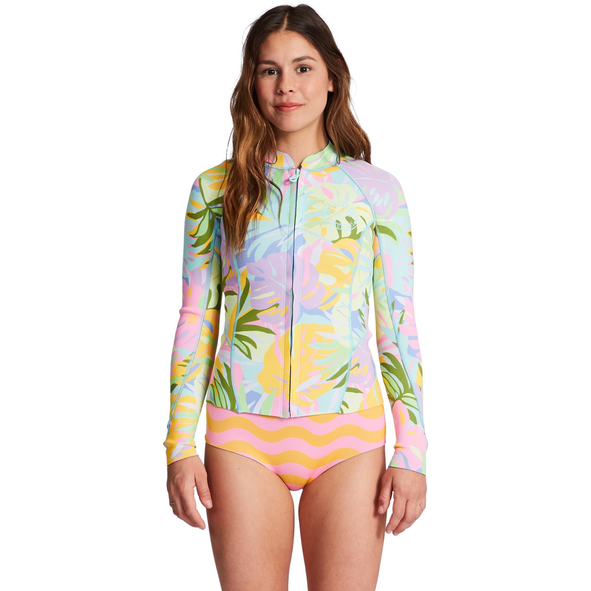 Imagen 0 de Chaquetilla de neopreno de mujer 1mm Peeky Billabong Rosa