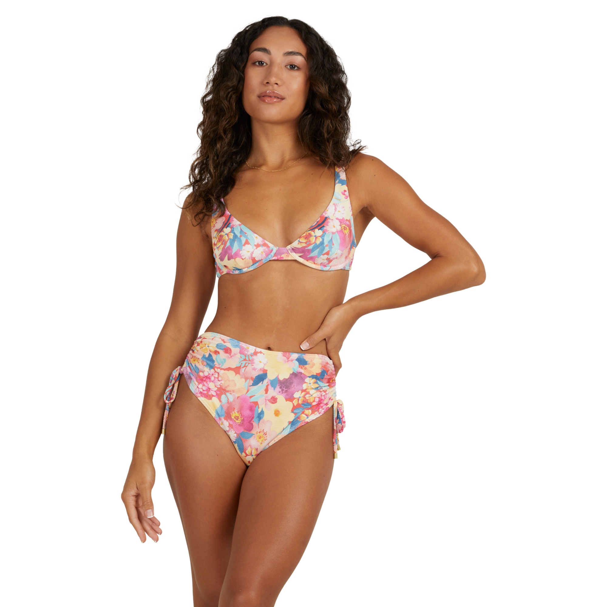 Billabong Top de bikini de mujer Summer Bliss Ruby Rojo