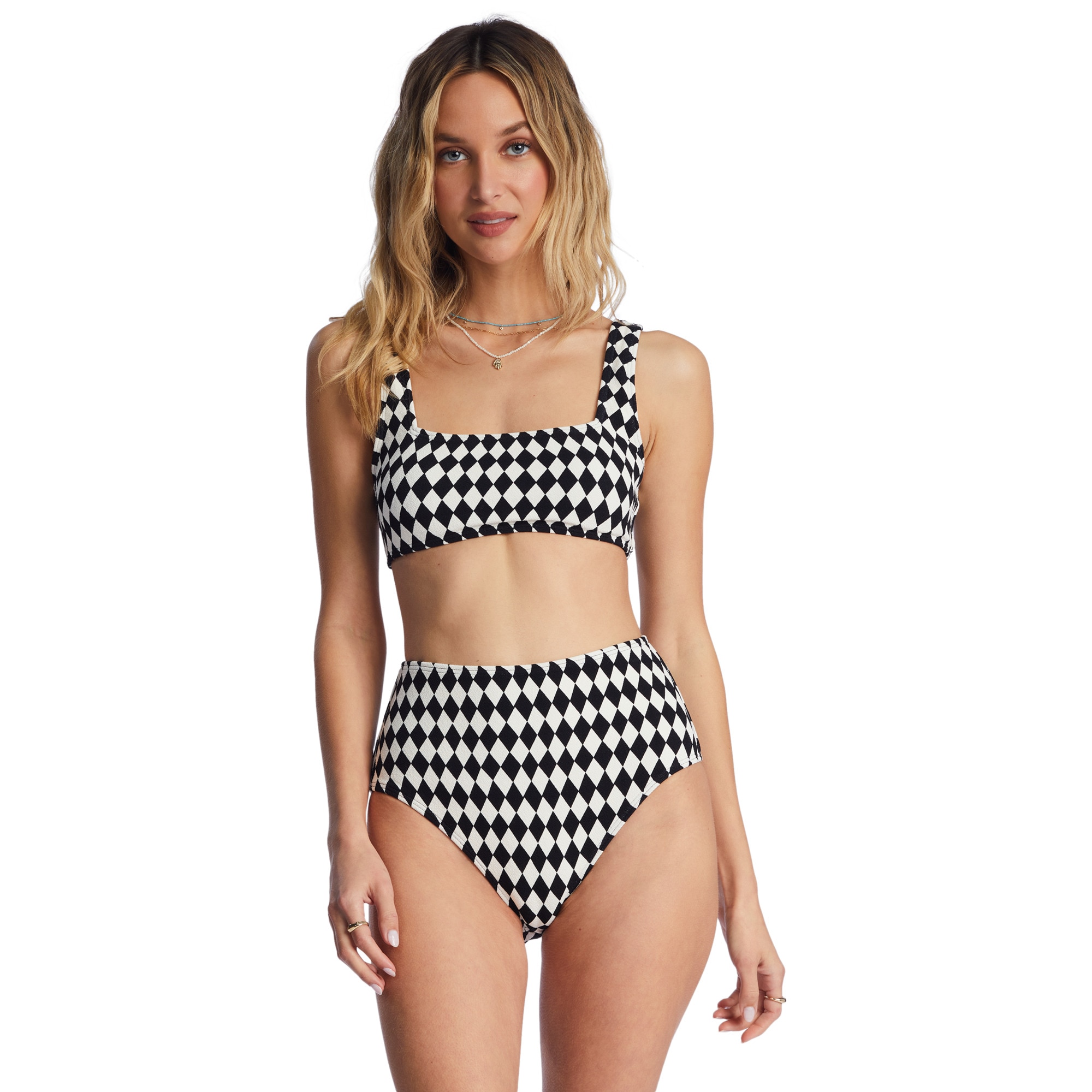 Top de bikini de mujer Diamond Daze Billabong - Negro Negro-1