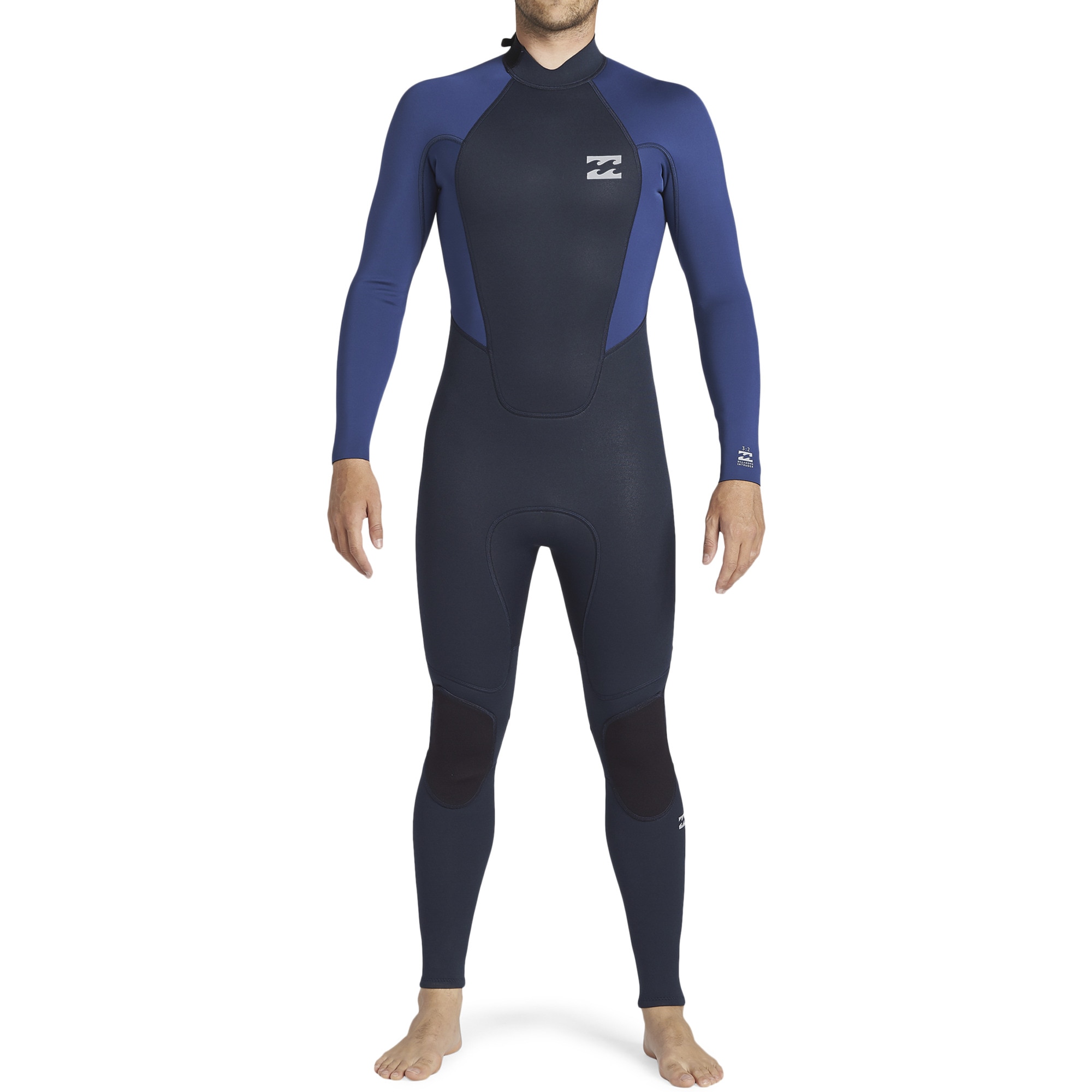 Billabong Traje de surf de hombre 3/2mm Intruder Negro / Azul