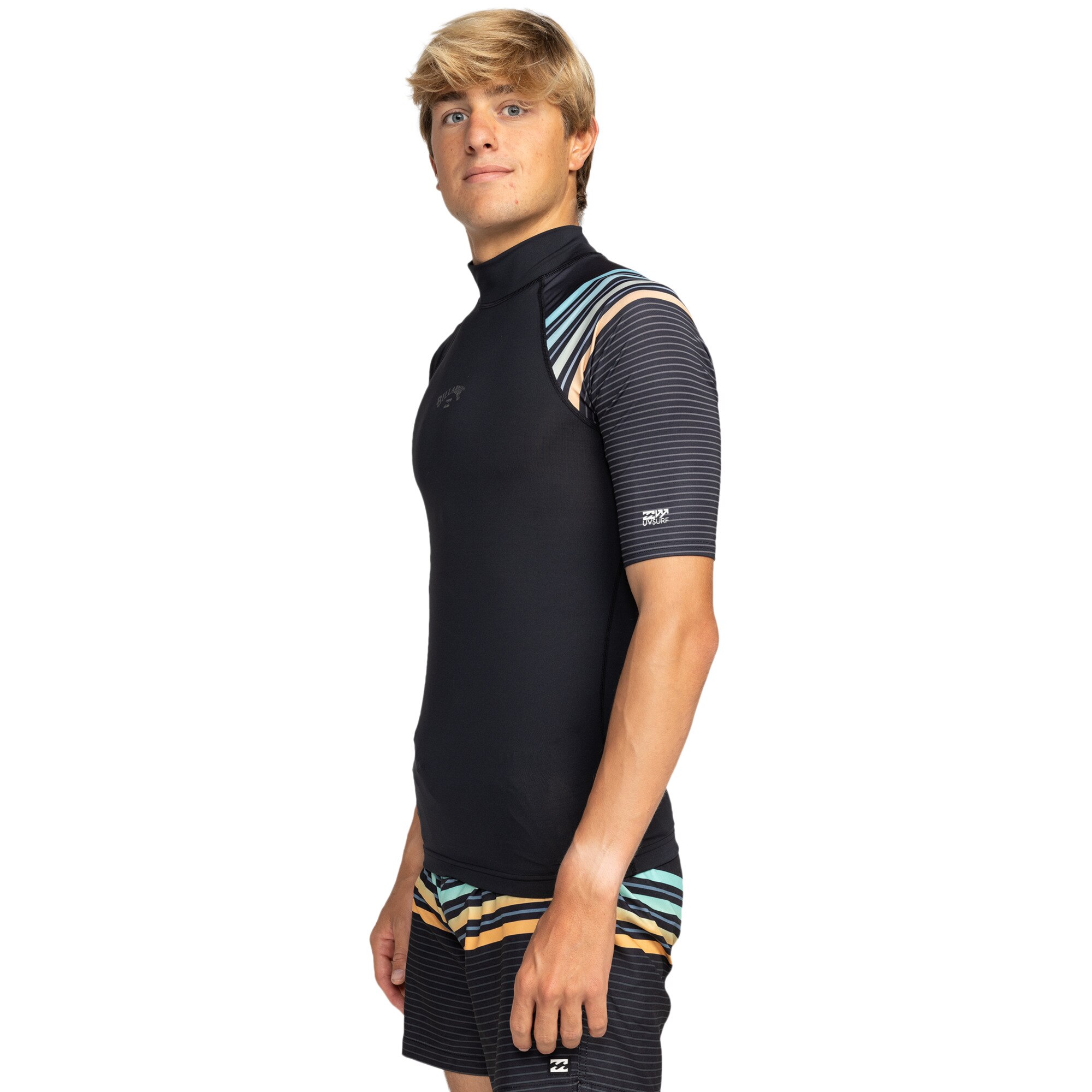 Lycra de surf de hombre Contrast Billabong - Negro Negro-2