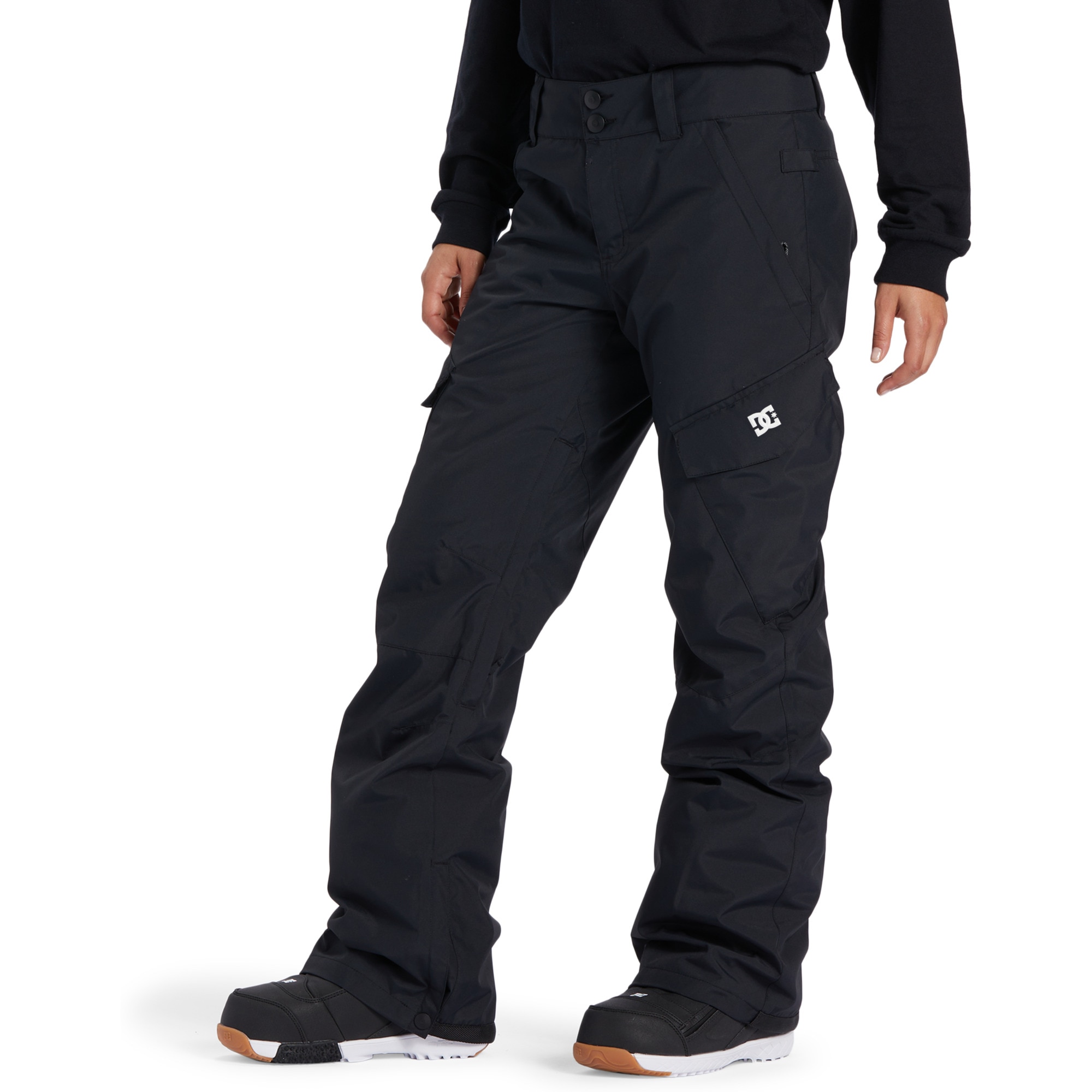 Pantalón de snow de mujer Nonchalant DC Shoes - Amarillo Negro-4