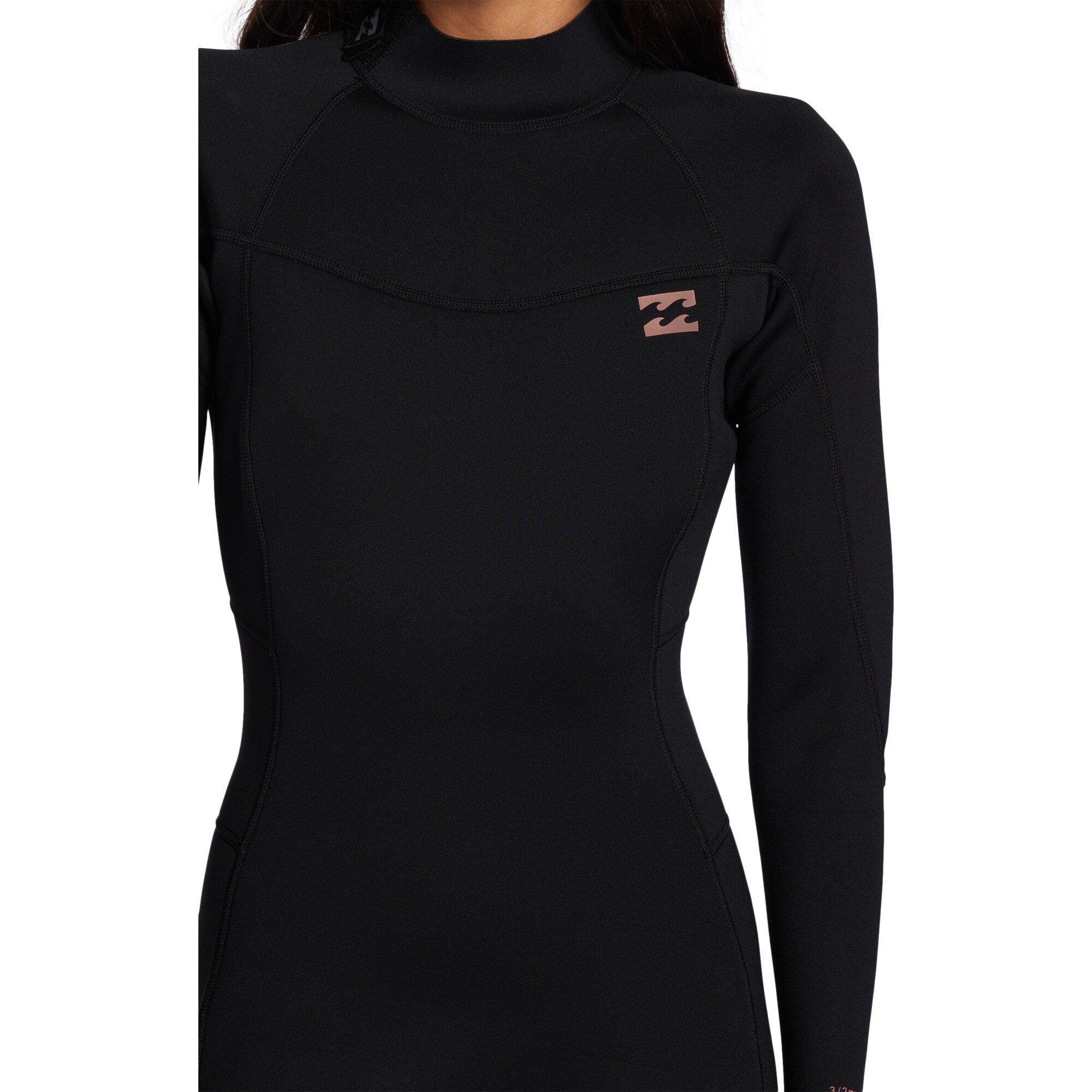 Traje de surf de mujer 5/4mm Foil Billabong - Negro / Rosa Negro / Rosa-5