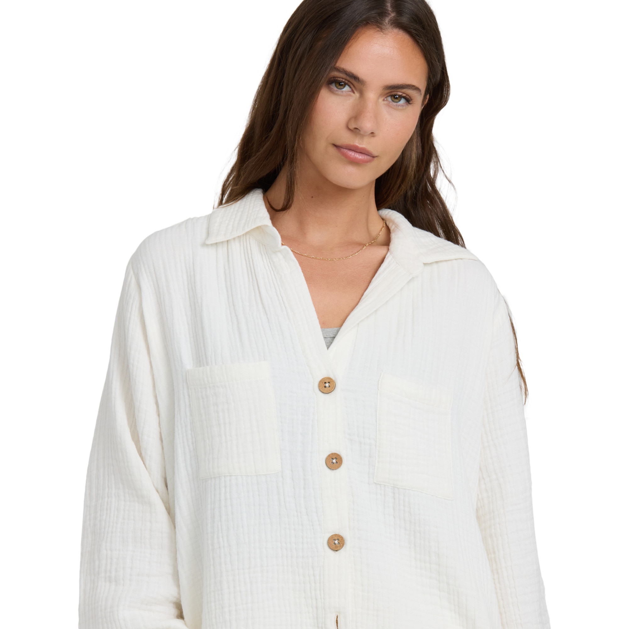 Camisa de mujer Swell Blouse Billabong - Blanco Blanco-2