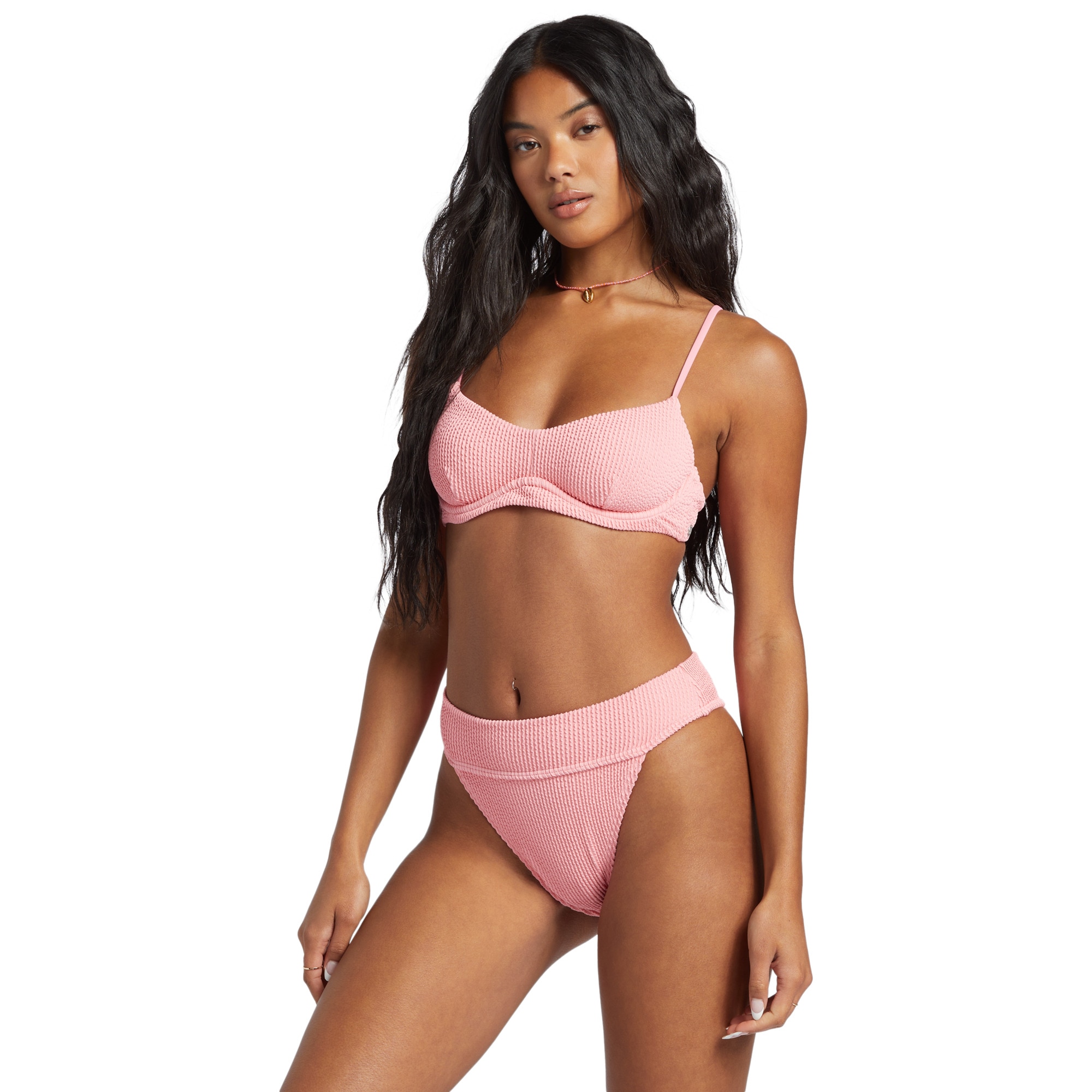 Top de bikini de mujer Summer High Kensley Billabong - Rosa Rosa-4