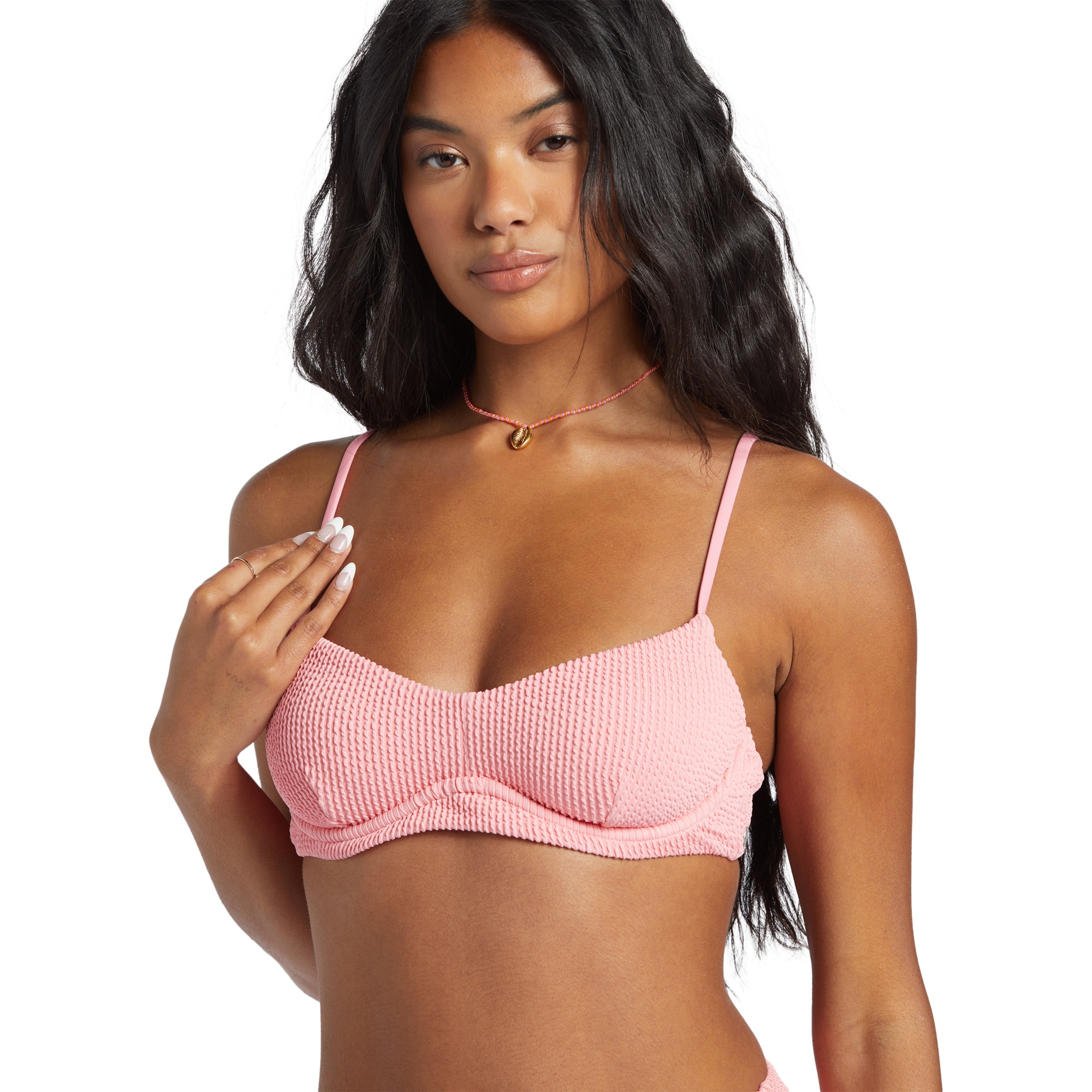 Top de bikini de mujer Summer High Kensley Billabong - Rosa Rosa-5