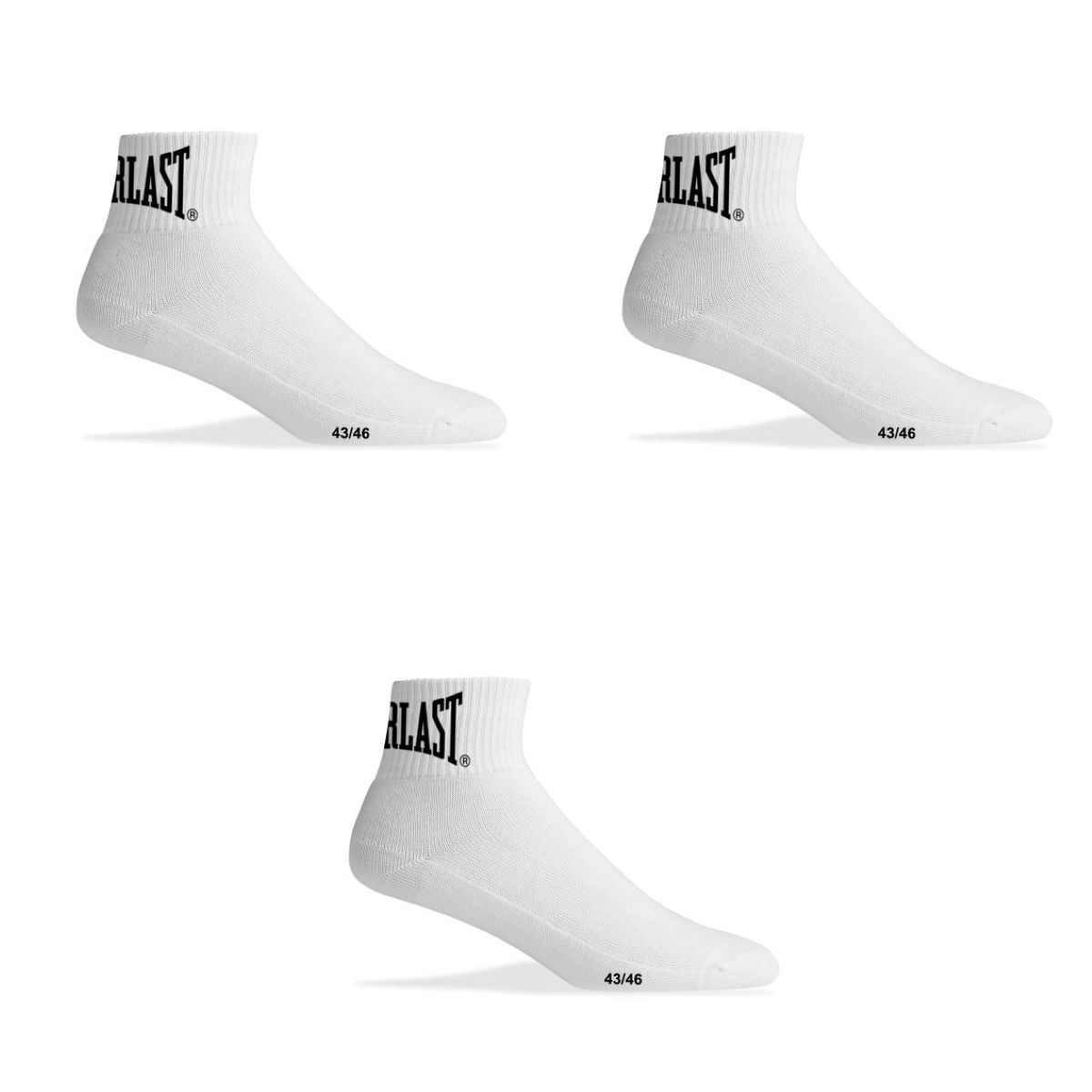 Imagen 0 de Calcetines lote de 3 pares quarter Everlast Blanco