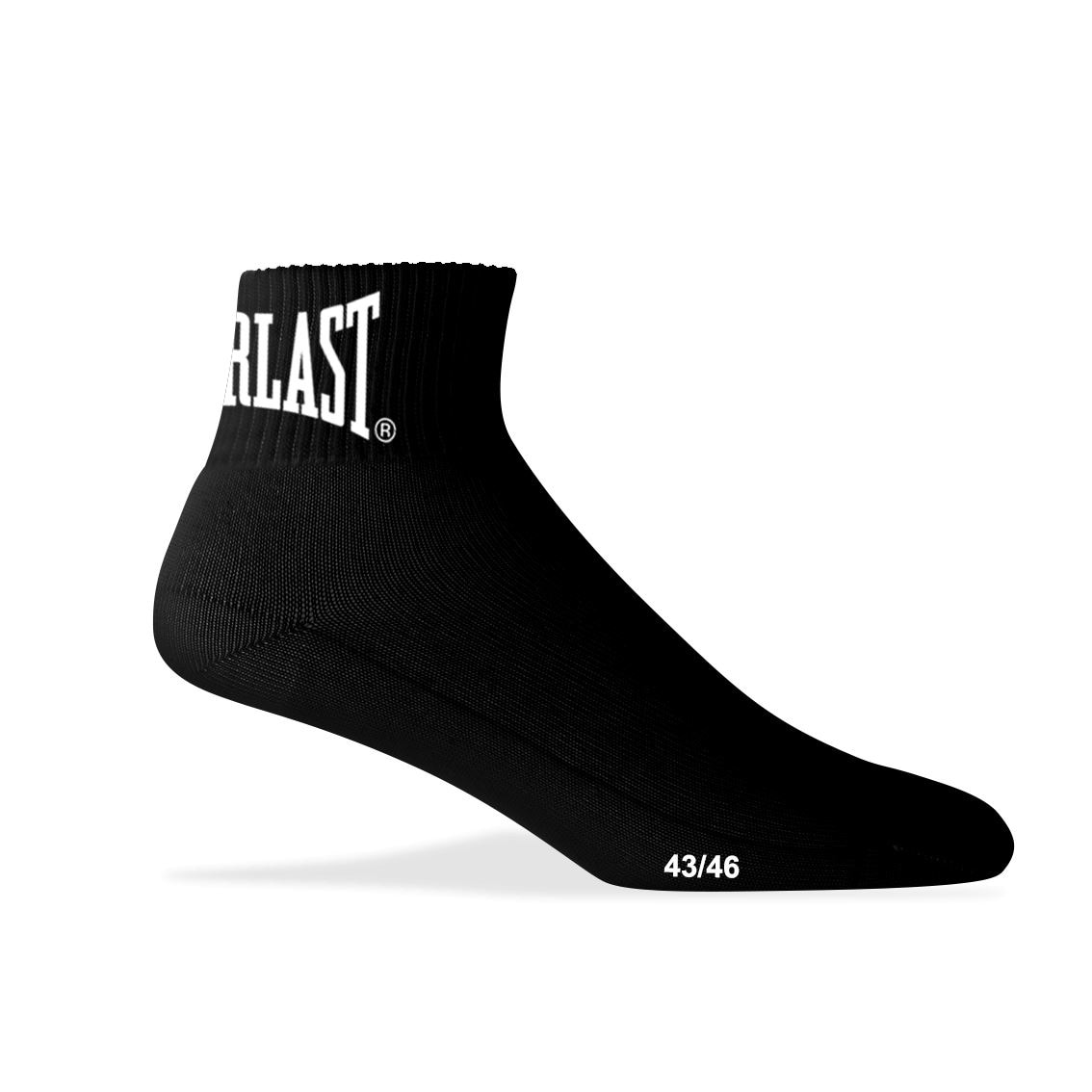 Imagen 2 de Calcetines lote de 3 pares quarter Everlast - Negro Negro