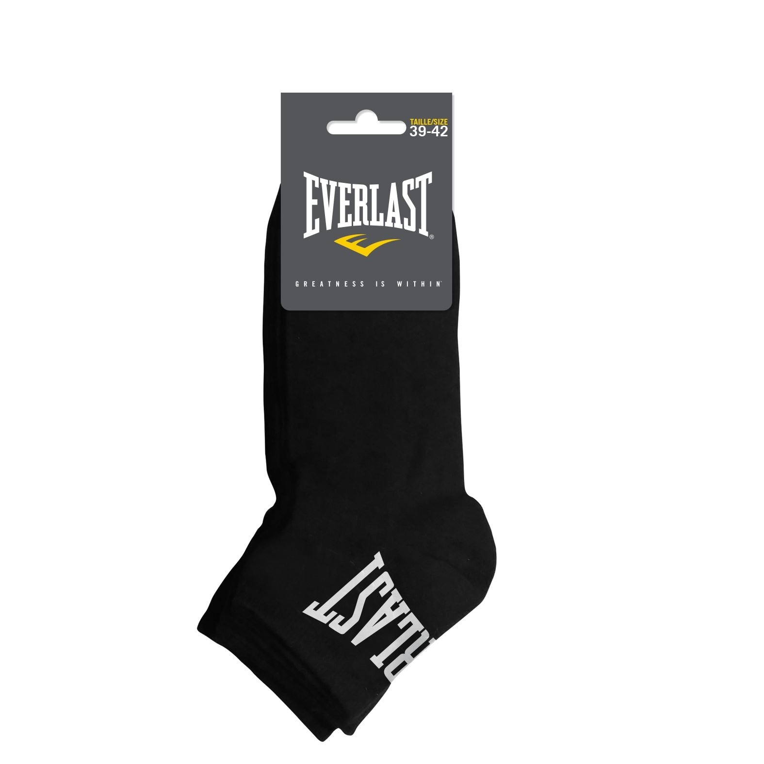 Imagen 3 de Calcetines lote de 3 pares quarter Everlast - Negro Negro